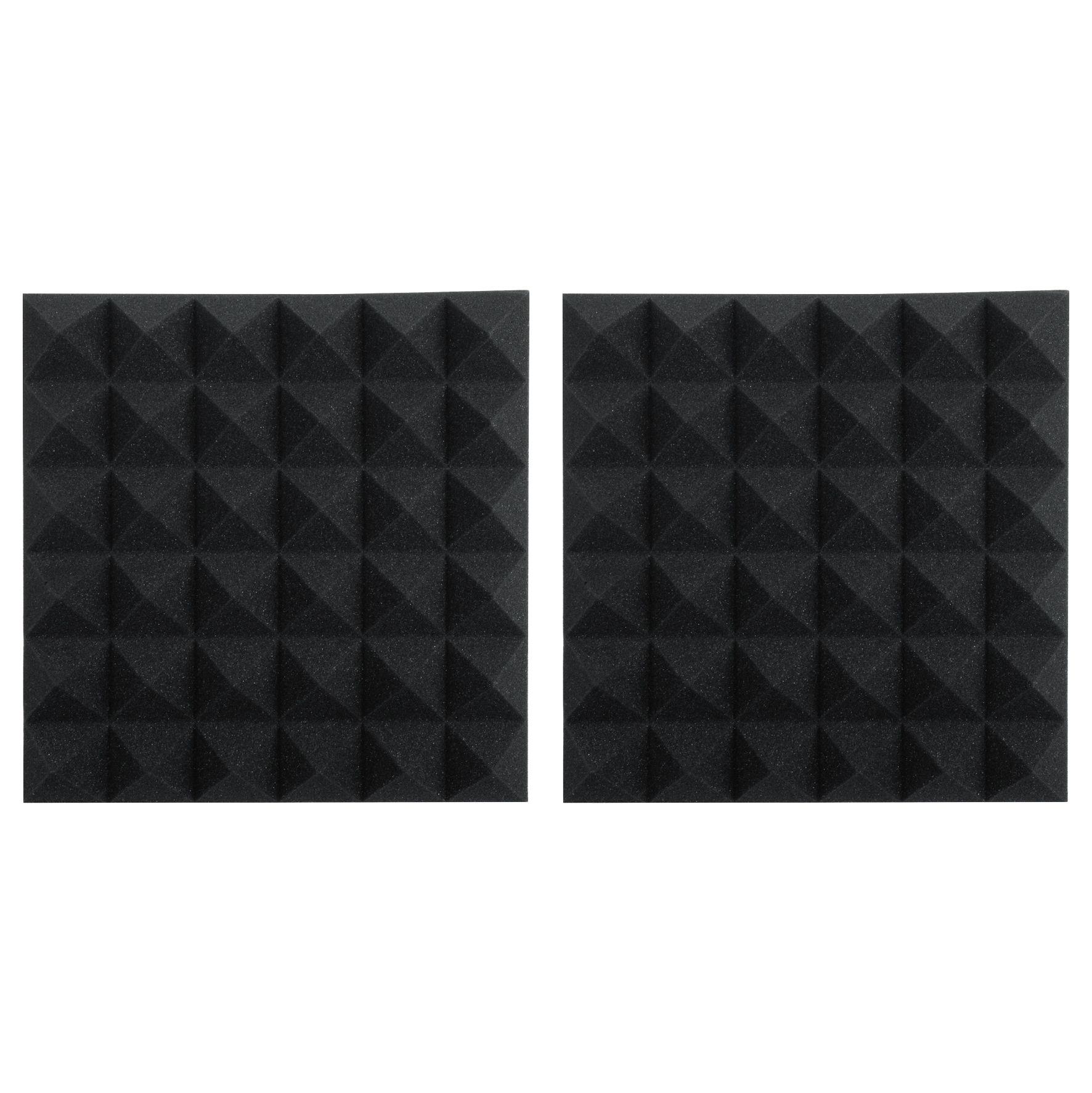 2 Pack of Charcoal 12x12" Acoustic Pyramid Panel