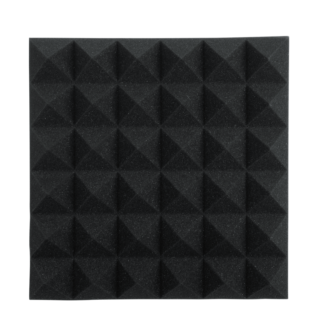2 Pack of Charcoal 12x12" Acoustic Pyramid Panel
