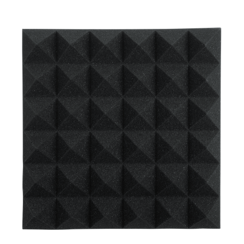 2 Pack of Charcoal 12x12" Acoustic Pyramid Panel