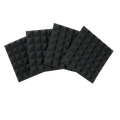 4 Pack of Charcoal 12x12" Acoustic Pyramid Panel