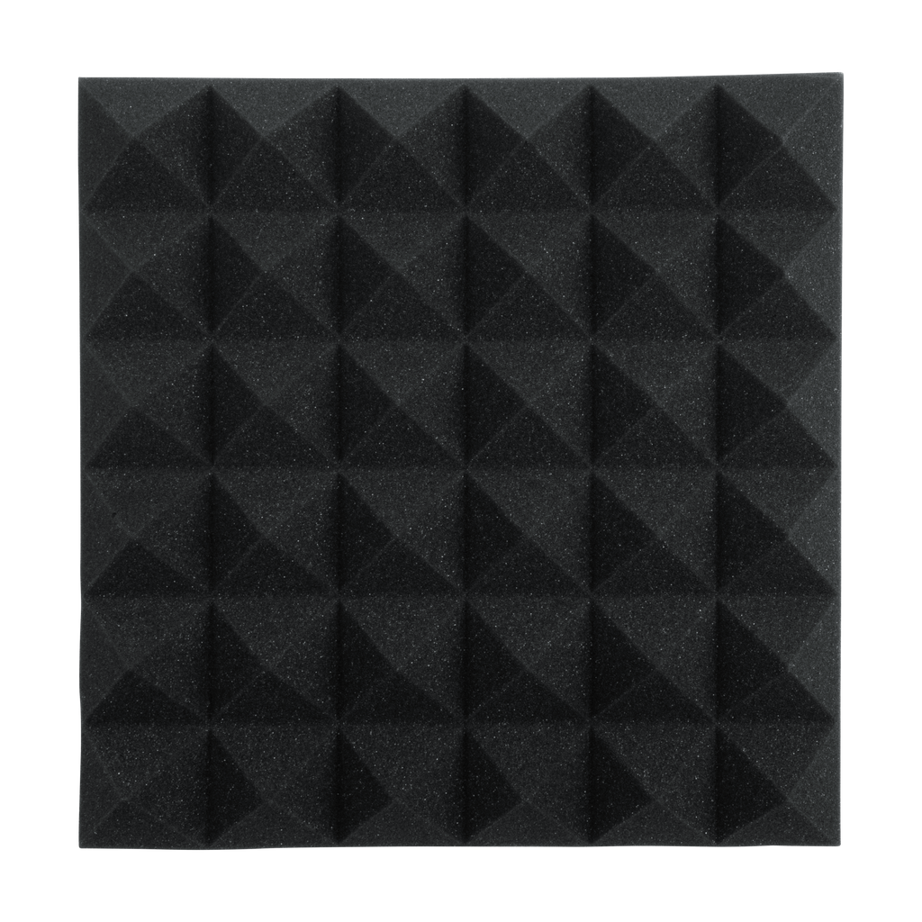 4 Pack of Charcoal 12x12" Acoustic Pyramid Panel