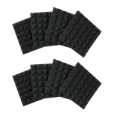 8 Pack of Charcoal 12x12" Acoustic Pyramid Panel