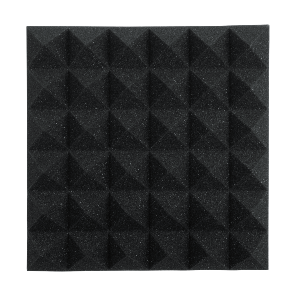 8 Pack of Charcoal 12x12" Acoustic Pyramid Panel
