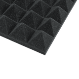 8 Pack of Charcoal 12x12" Acoustic Pyramid Panel