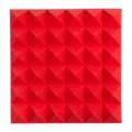 2 Pack of Red 12x12" Acoustic Pyramid Panel