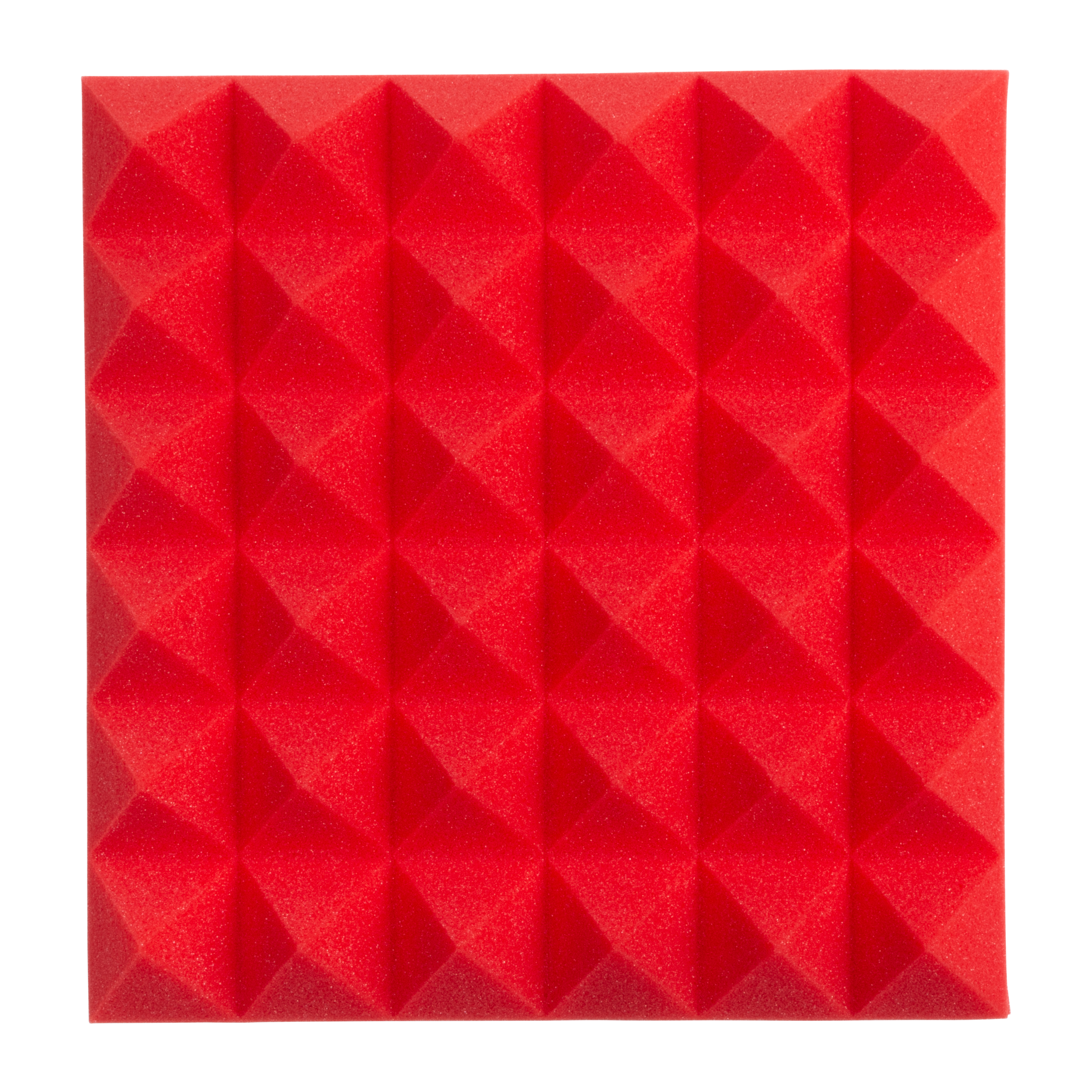 2 Pack of Red 12x12" Acoustic Pyramid Panel