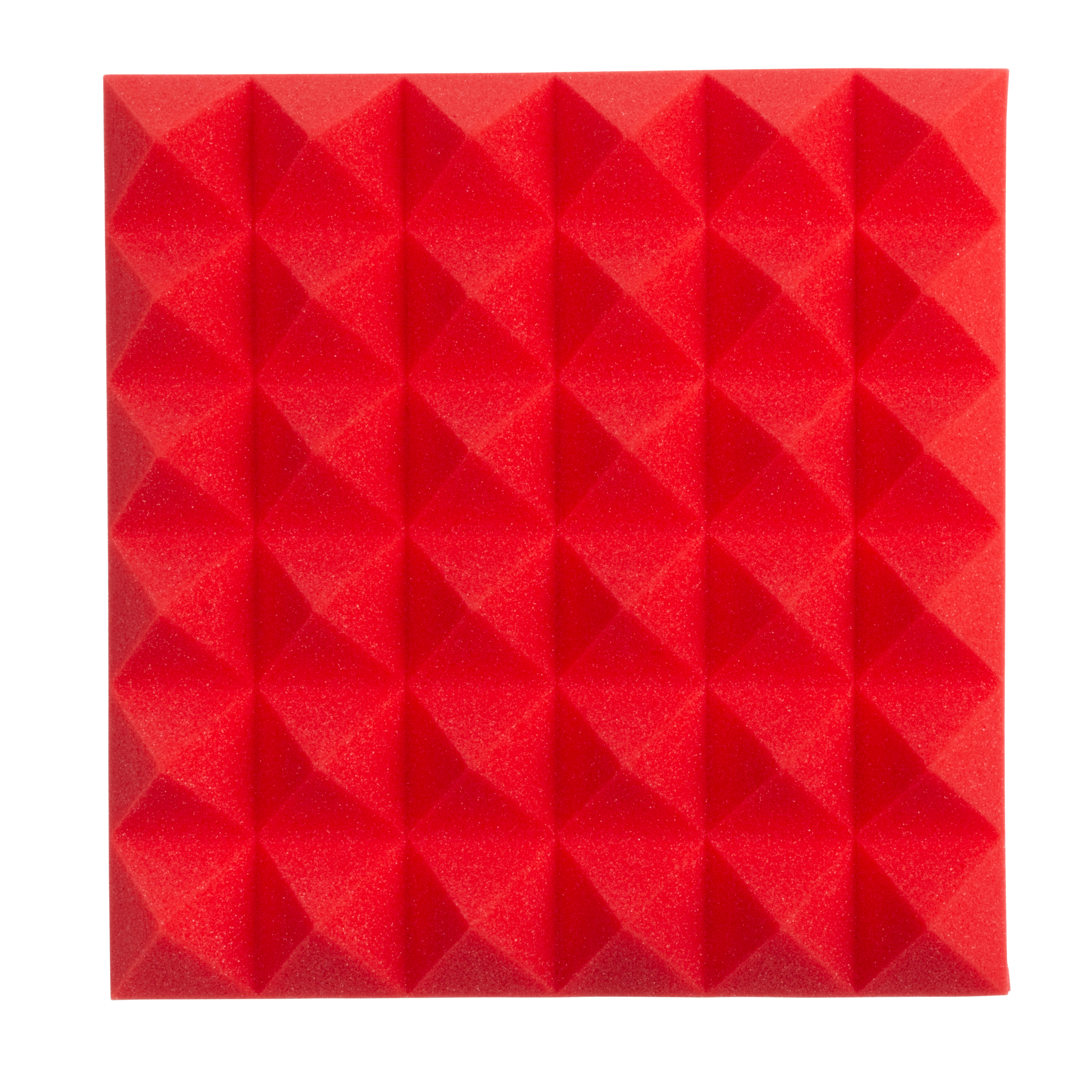 4 Pack of Red 12x12" Acoustic Pyramid Panel