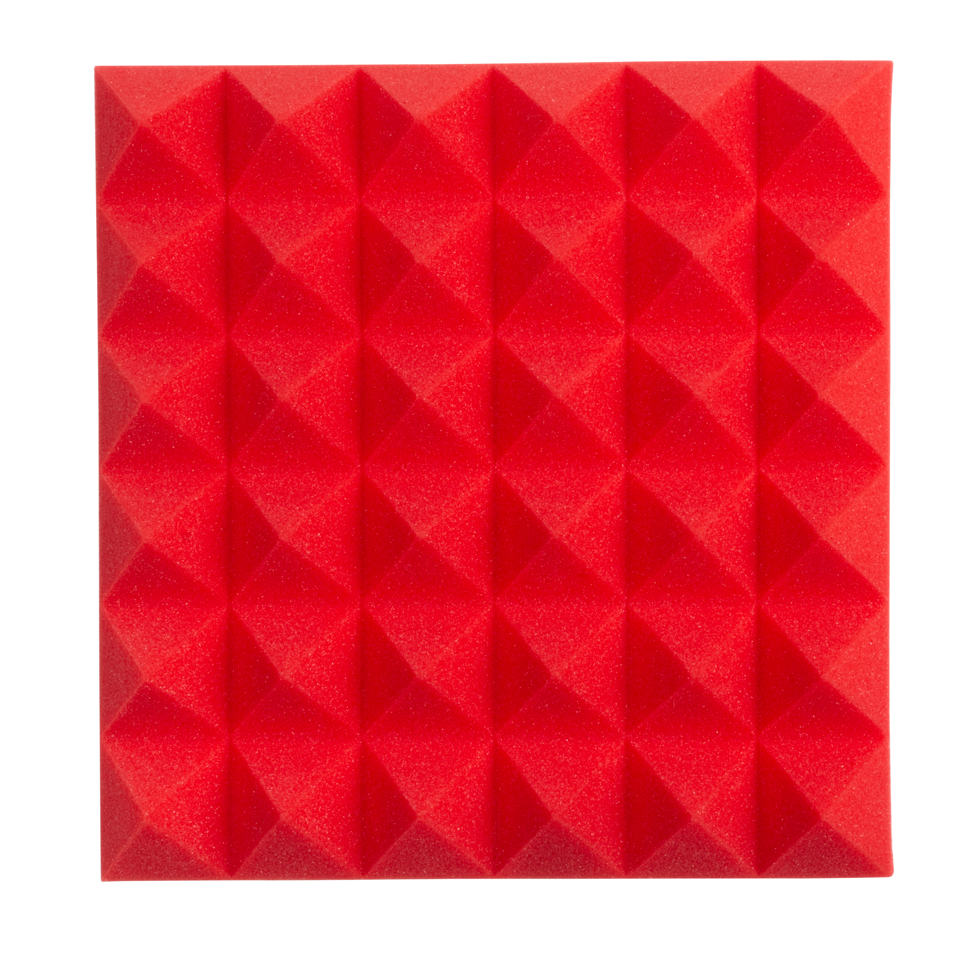 8 Pack of Red 12x12" Acoustic Pyramid Panel
