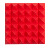 8 Pack of Red 12x12" Acoustic Pyramid Panel