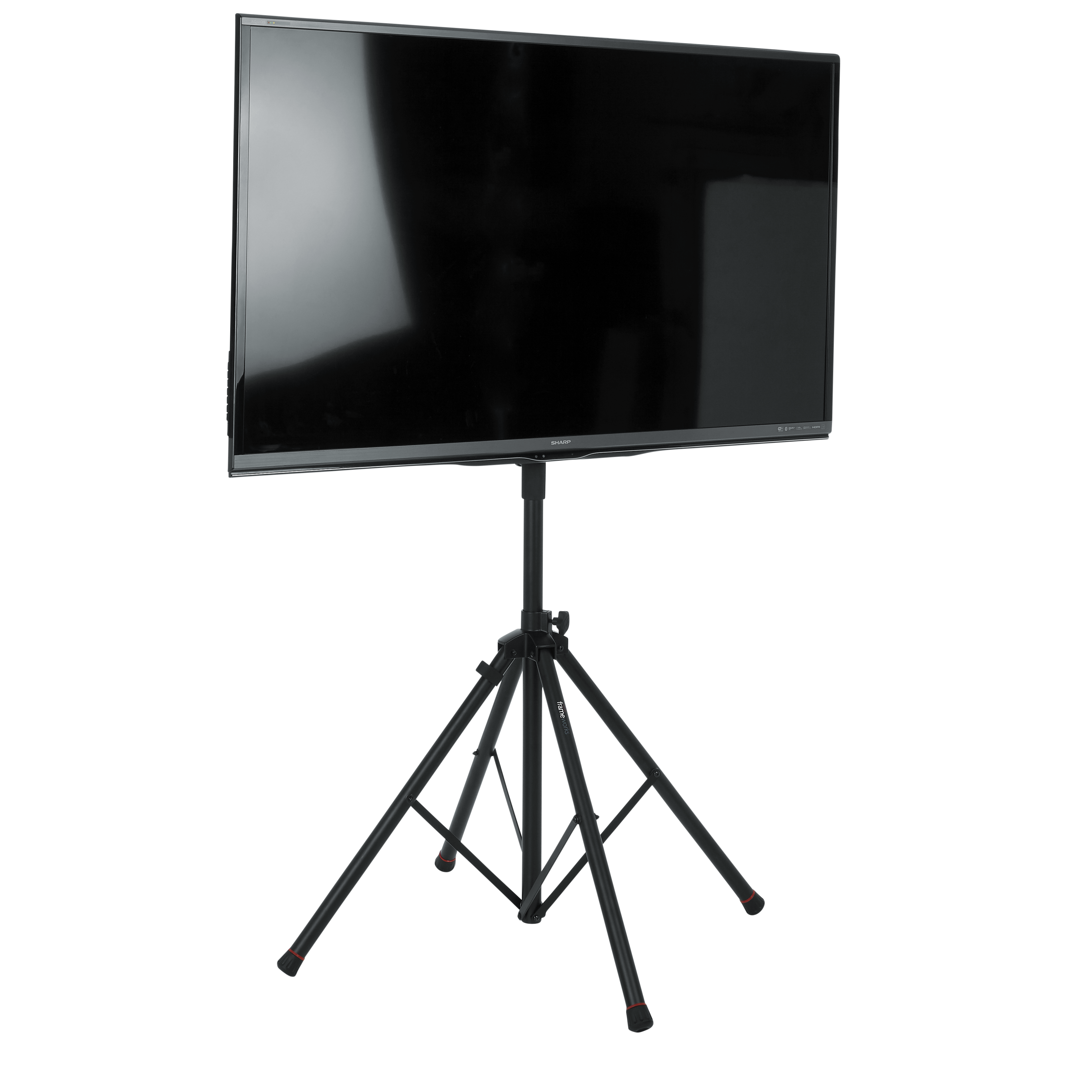 Piston-driven AV stand for displays up to 65 inch
