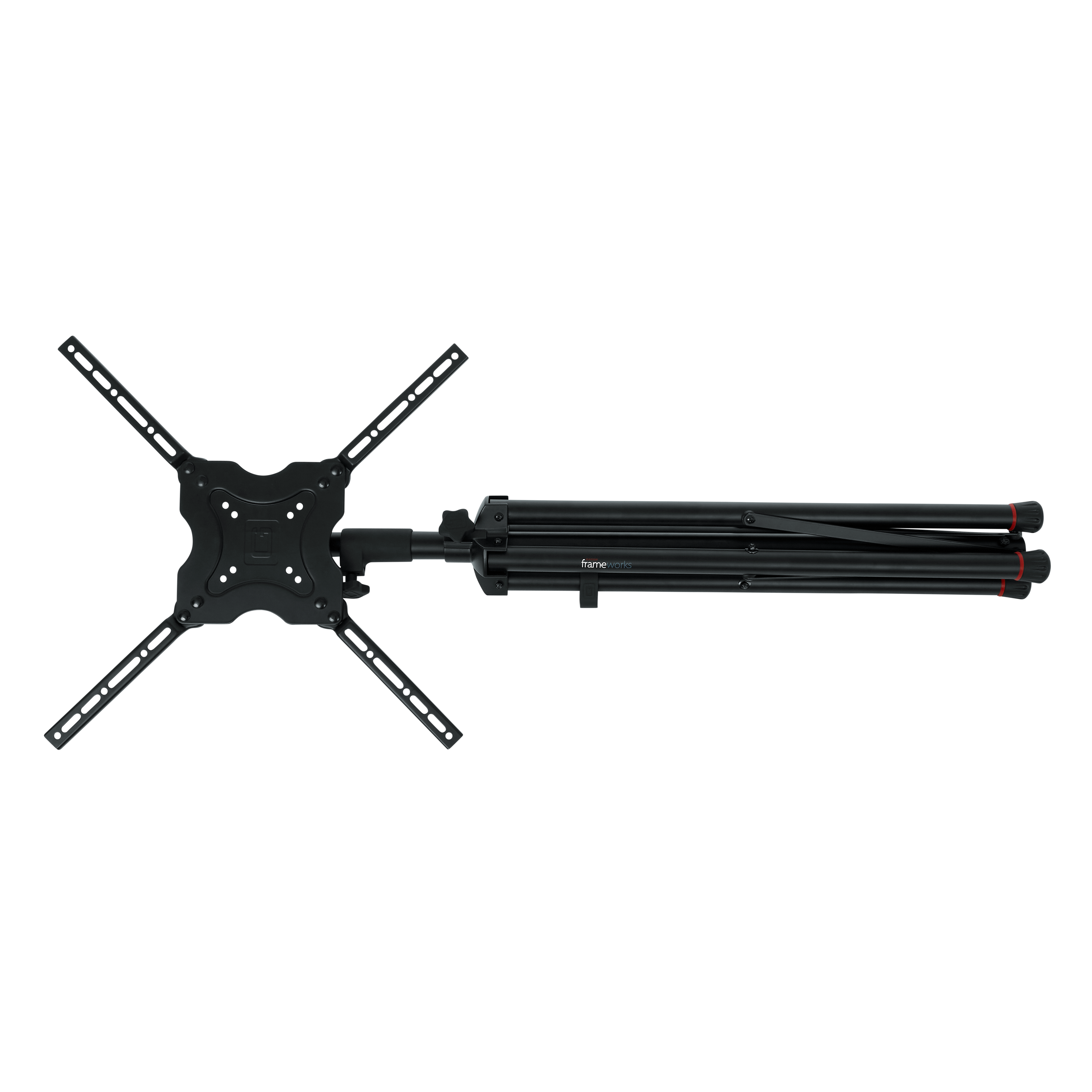Piston-driven AV stand for displays up to 65 inch