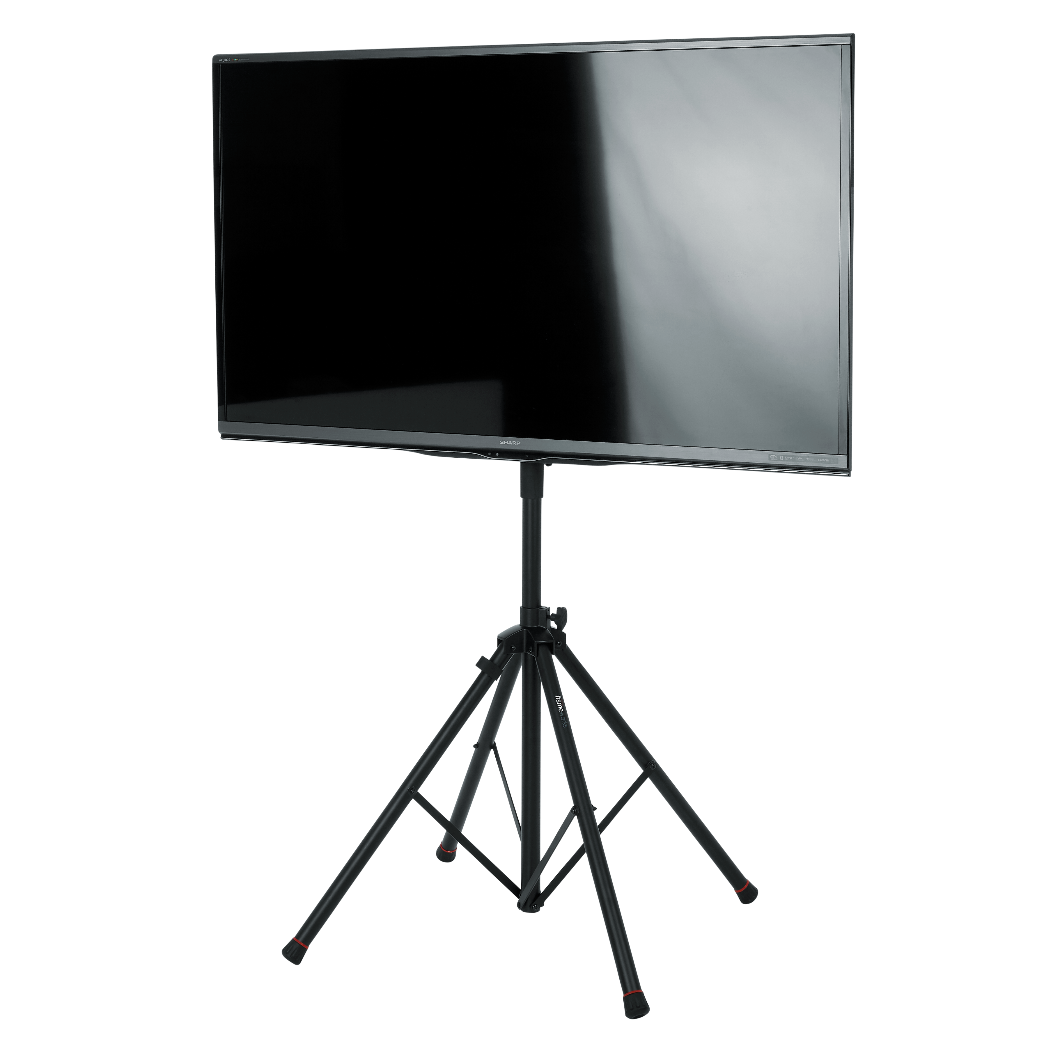Piston-driven AV stand for displays up to 65 inch
