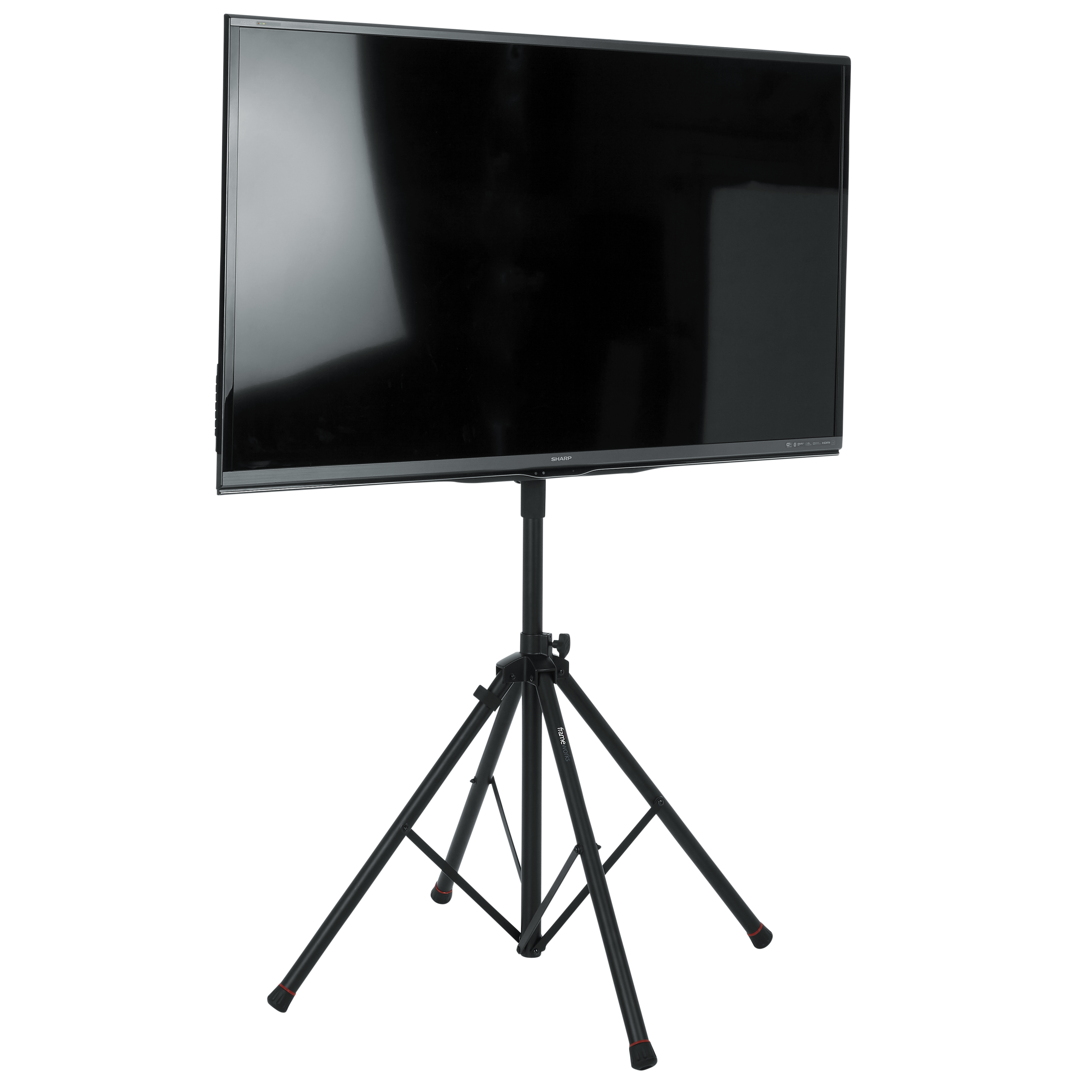 Piston-driven AV stand for displays up to 65 inch