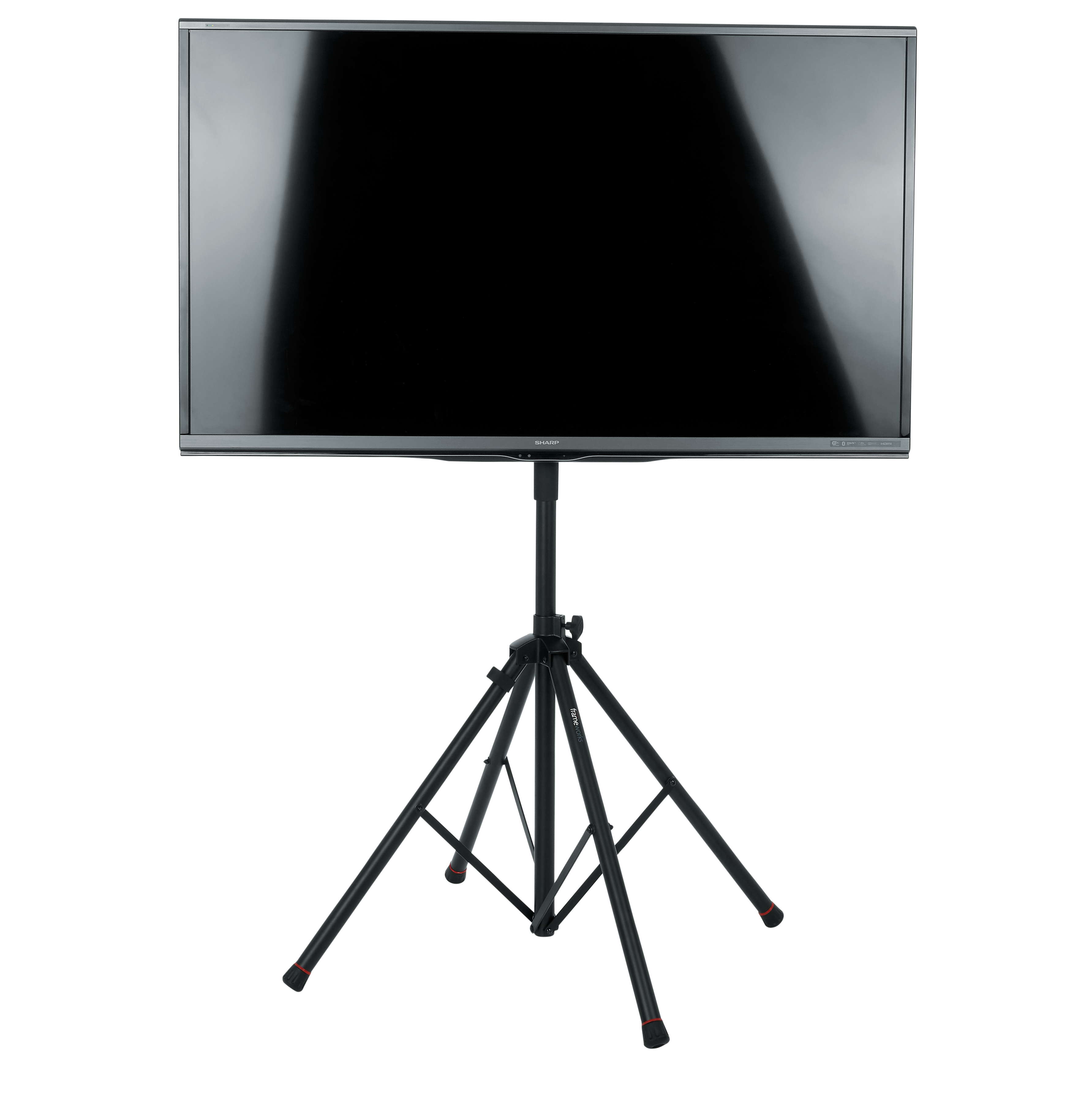 Piston-driven AV stand for displays up to 65 inch