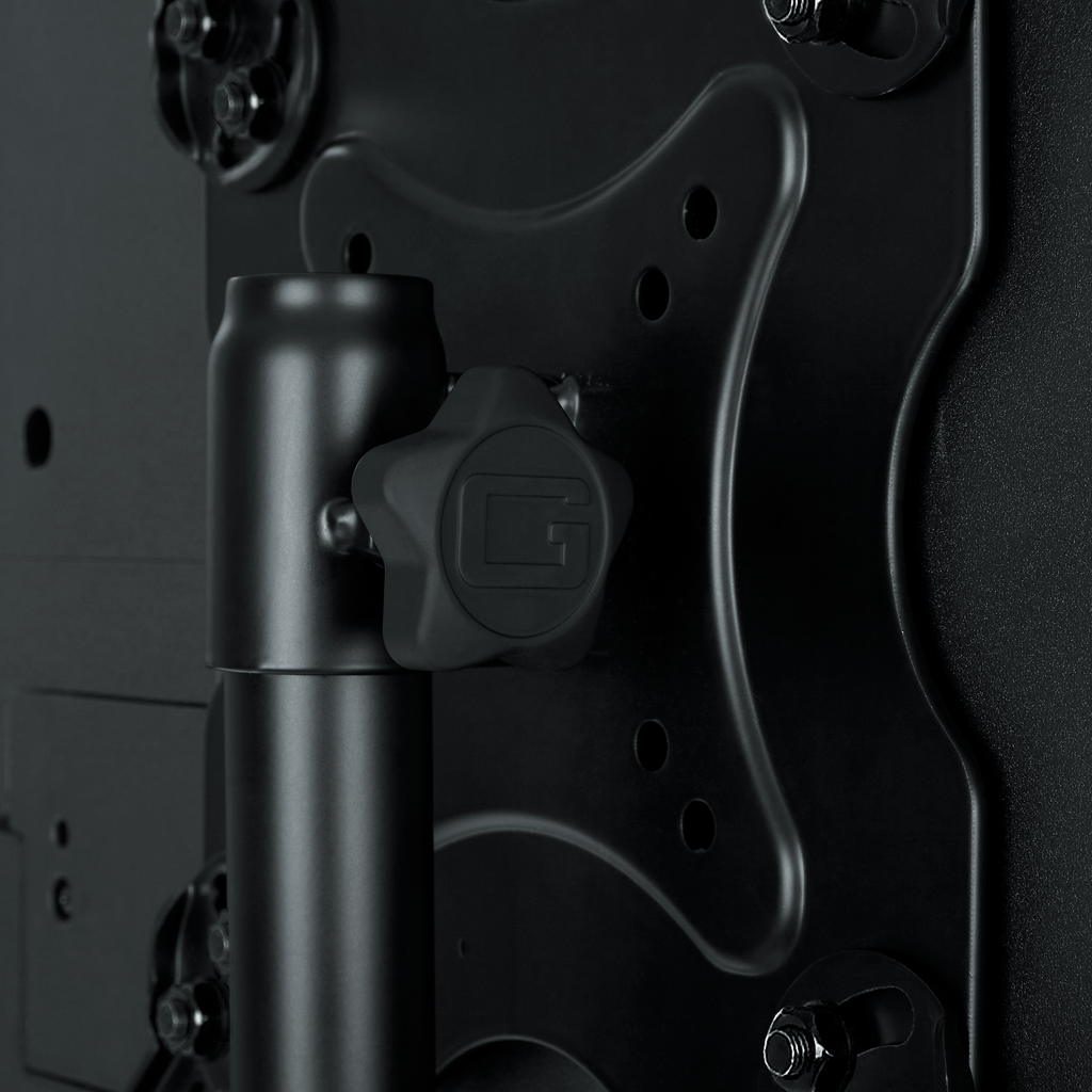 Piston-driven AV stand for displays up to 65 inch