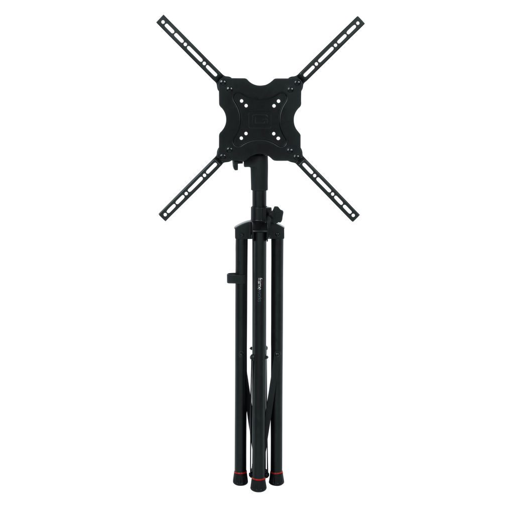 Piston-driven AV stand for displays up to 65 inch