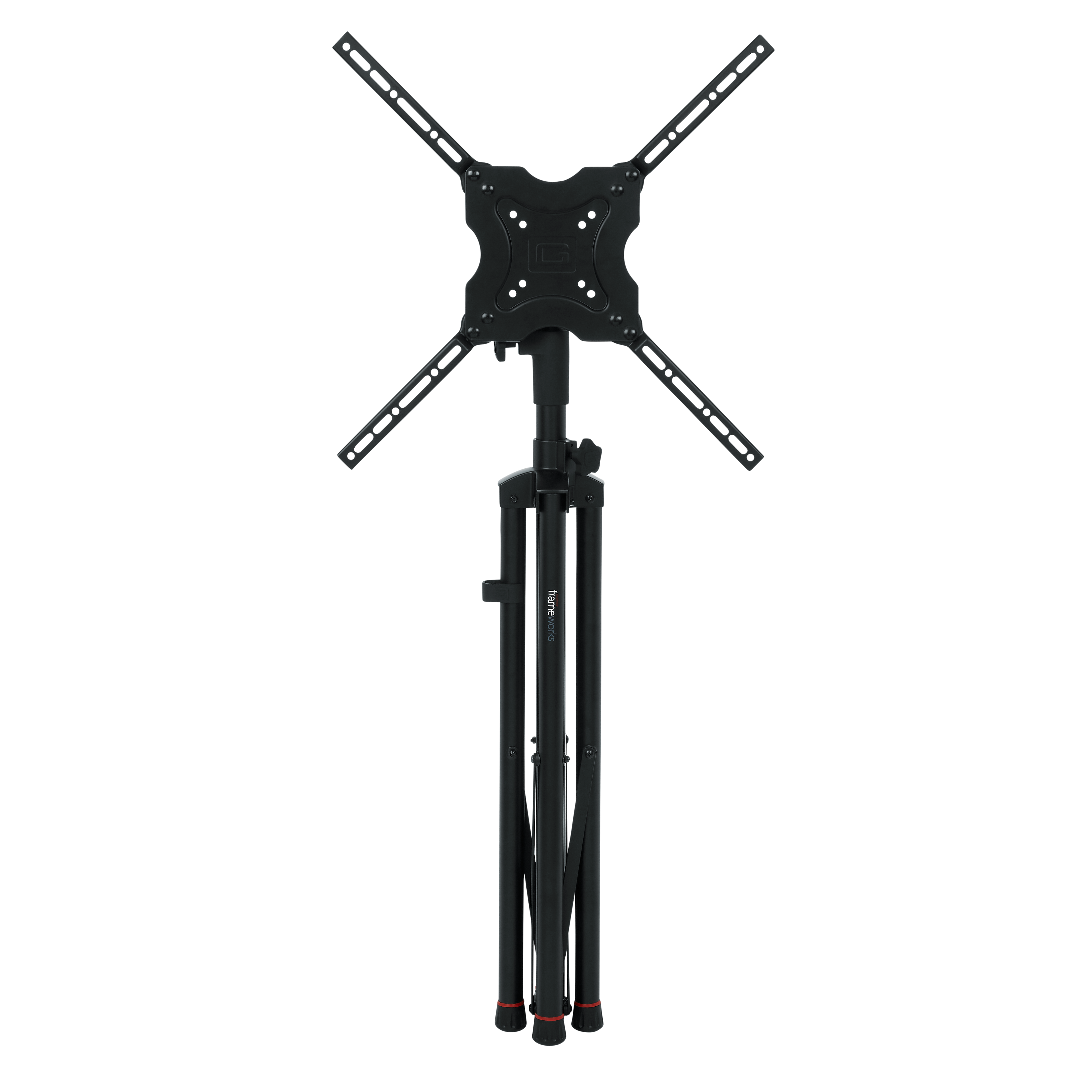 Piston-driven AV stand for displays up to 65 inch