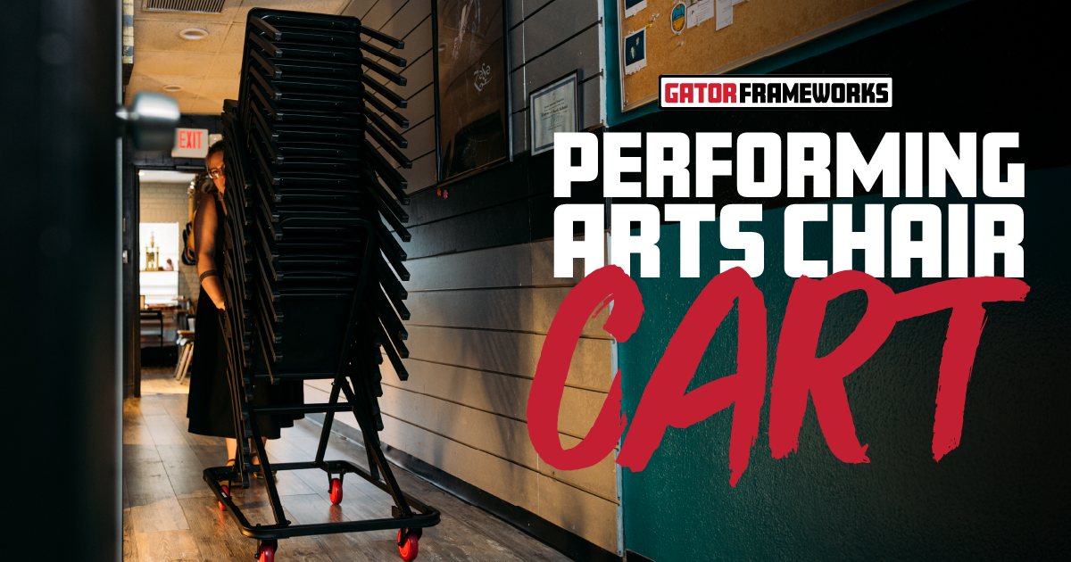 Gator Frameworks Performing Arts Chair Cart