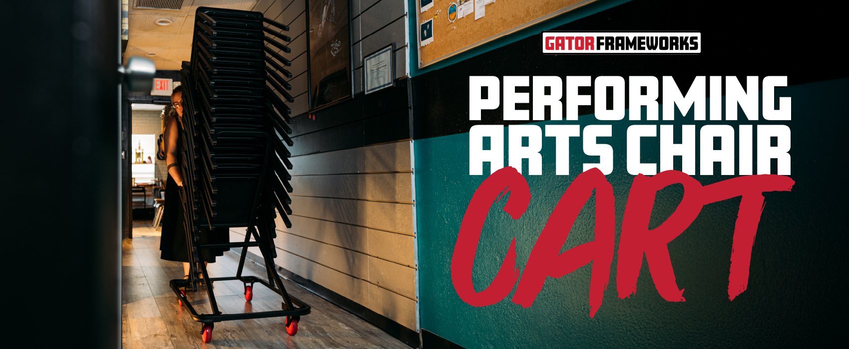 Gator Frameworks Performing Arts Chair Cart