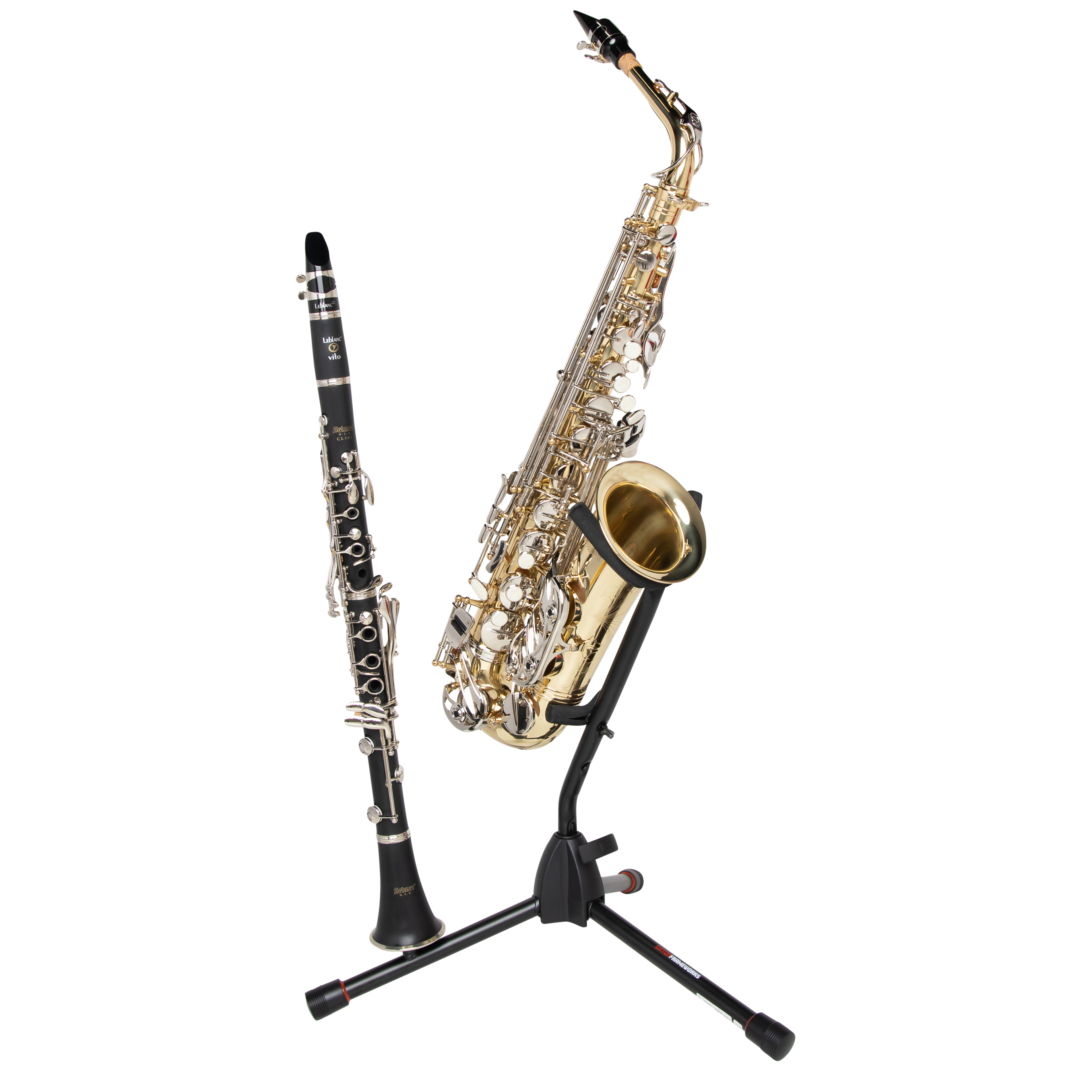 Tripod Stand for Alto/Tenor Sax with Flute Peg