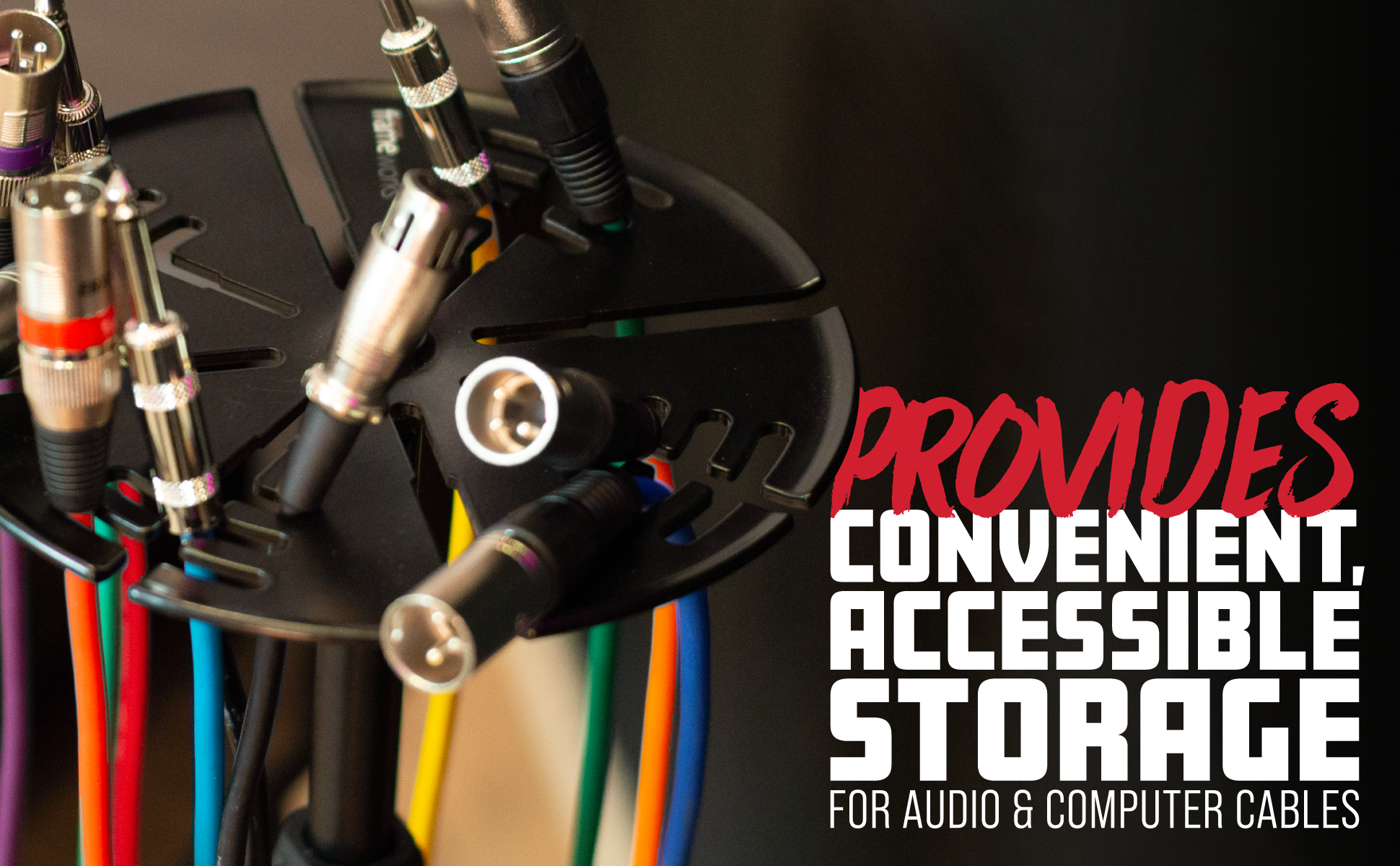 Frameworks Mic Stand Cable Hanger Tray