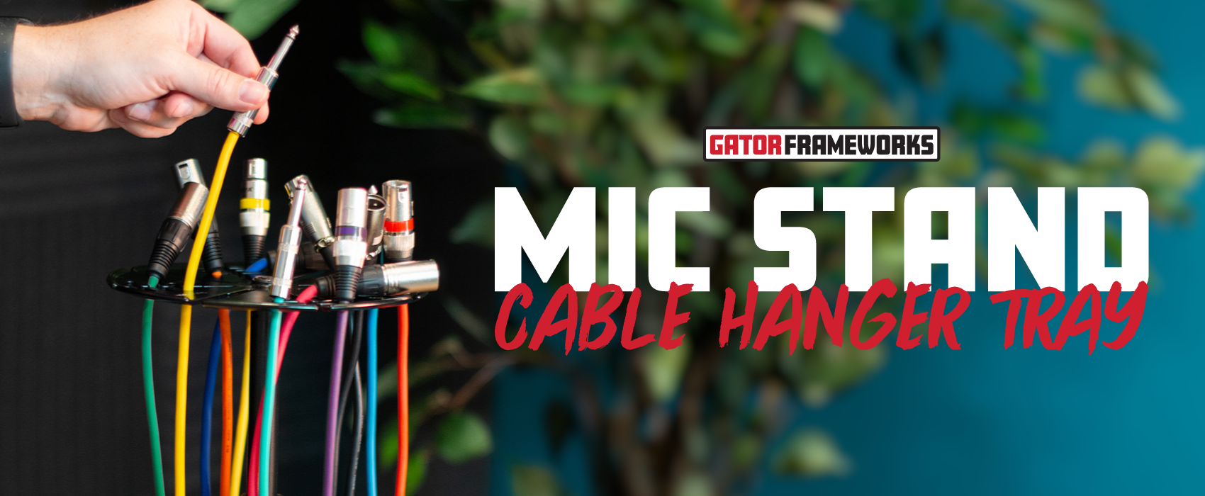 Frameworks Mic Stand Cable Hanger Tray