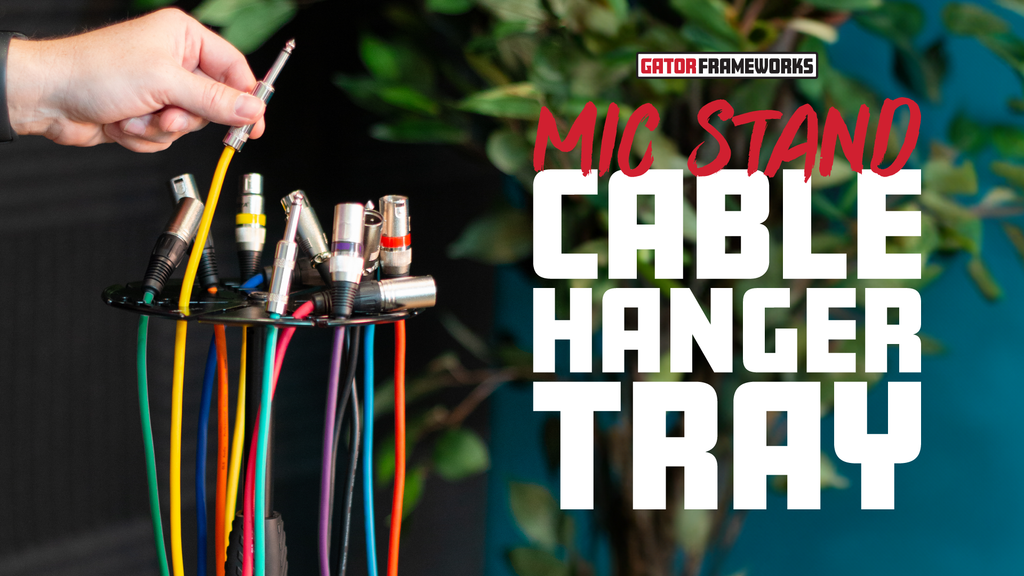 Frameworks Mic Stand Cable Hanger Tray