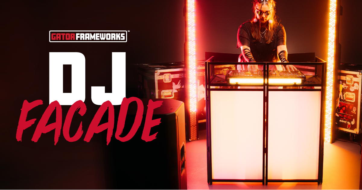 Gator Frameworks DJ Facade with Carrying Bag