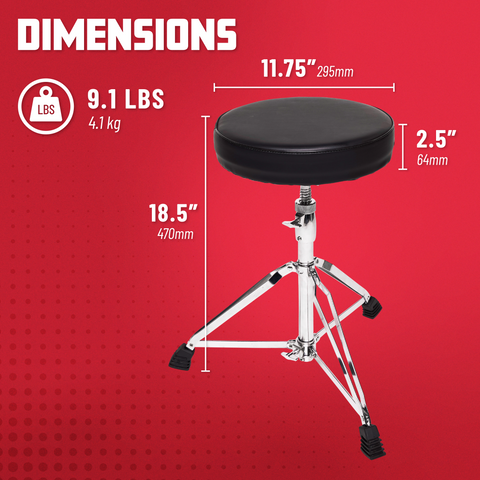 Frameworks Round-Top Drum Throne