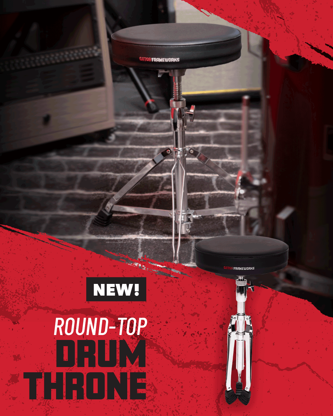 Frameworks Round-Top Drum Throne