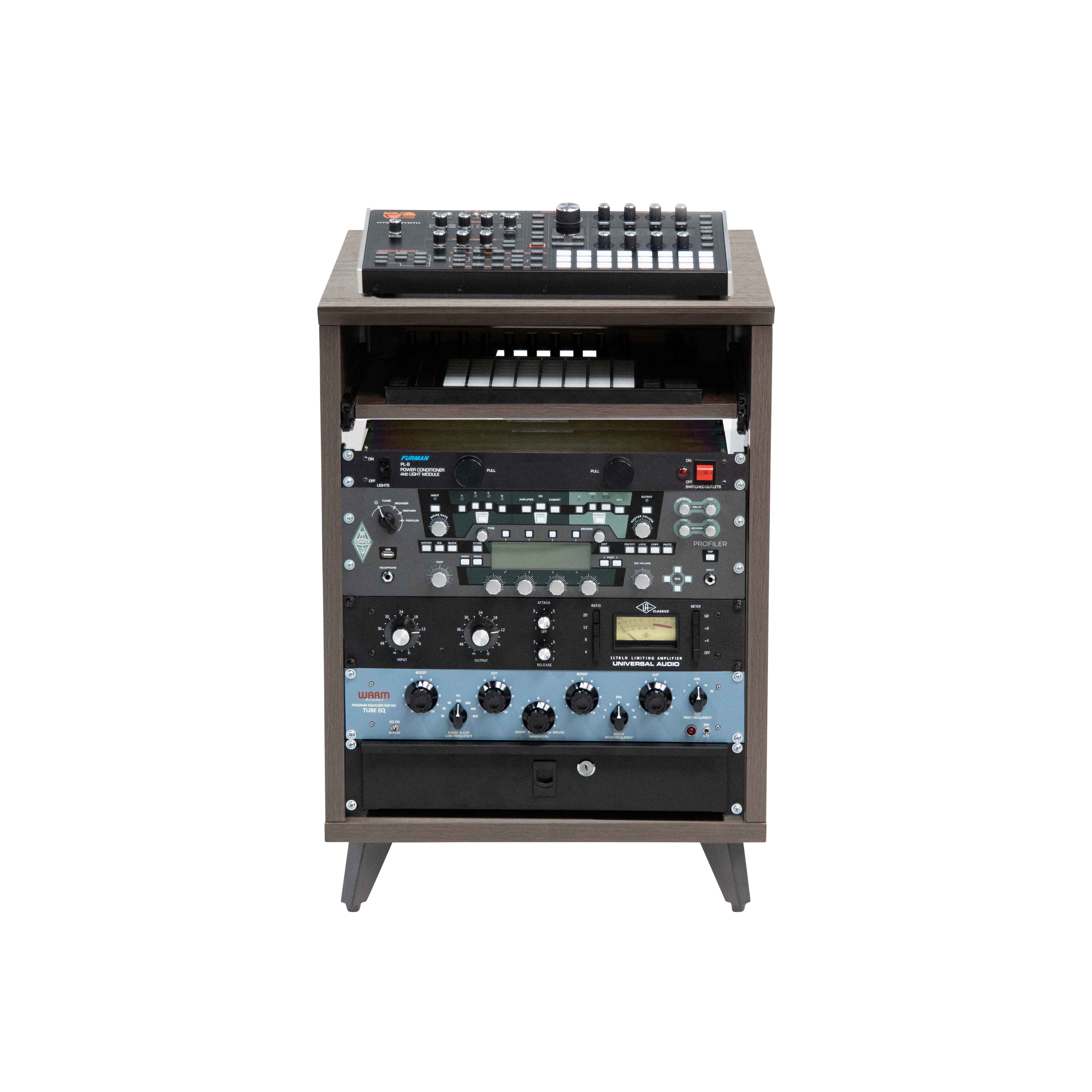 Elite Series Furniture Desk 10U Rack - BRN