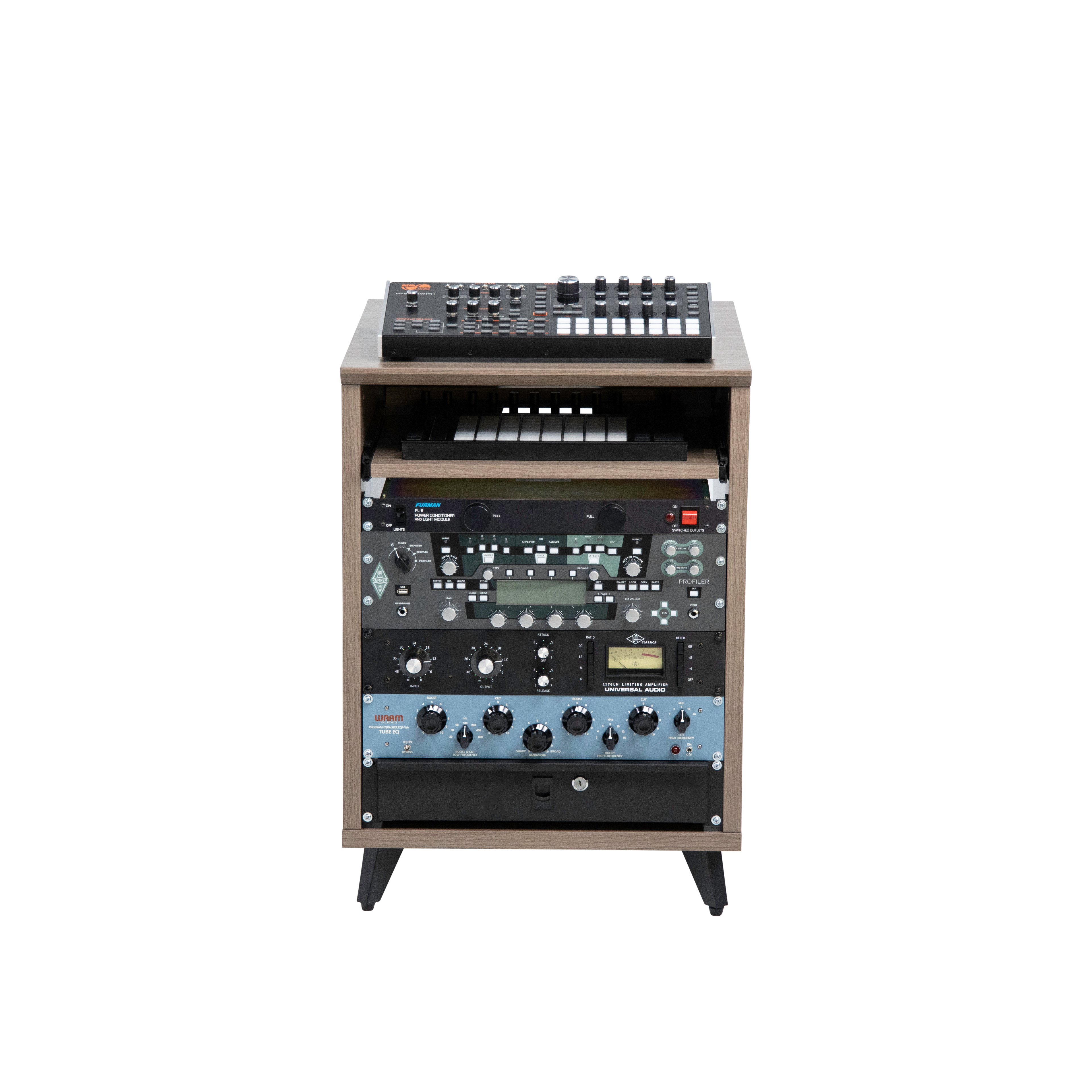 Elite Series Furniture Desk 10U Rack - GRY