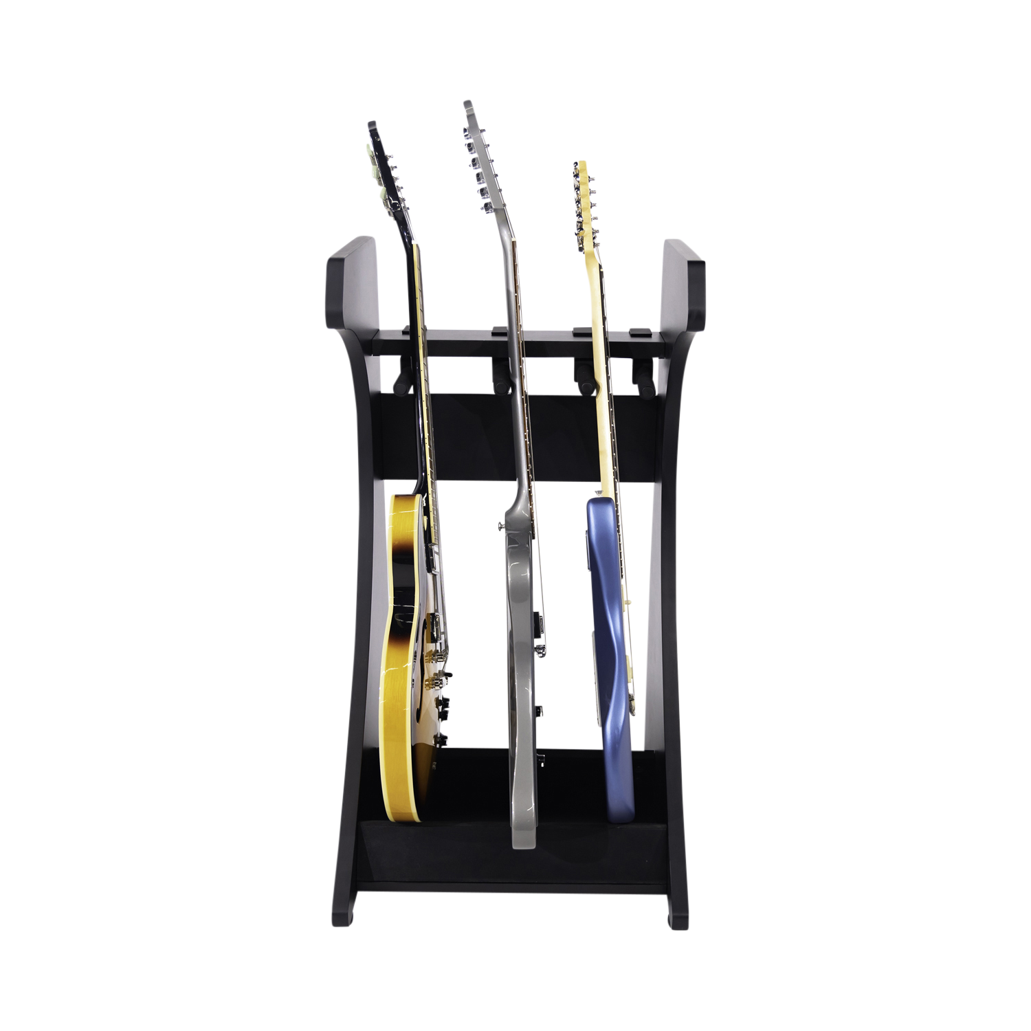 Elite Three Electric/Acoustic Guitar Rack – BLK