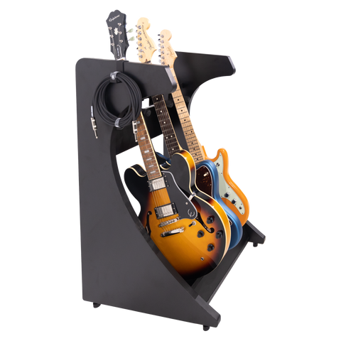 Elite Three Electric/Acoustic Guitar Rack – BLK