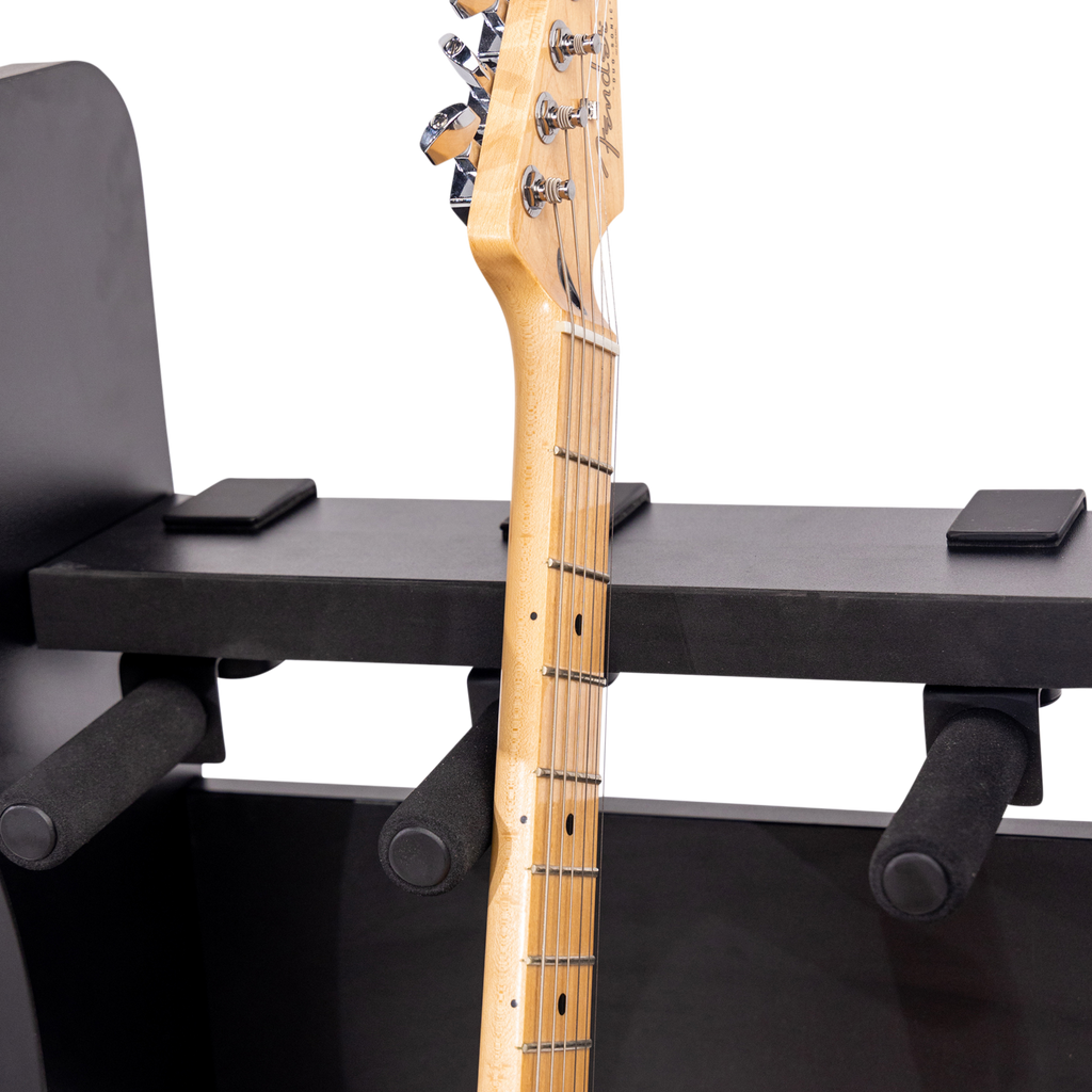 Elite Three Electric/Acoustic Guitar Rack – BLK