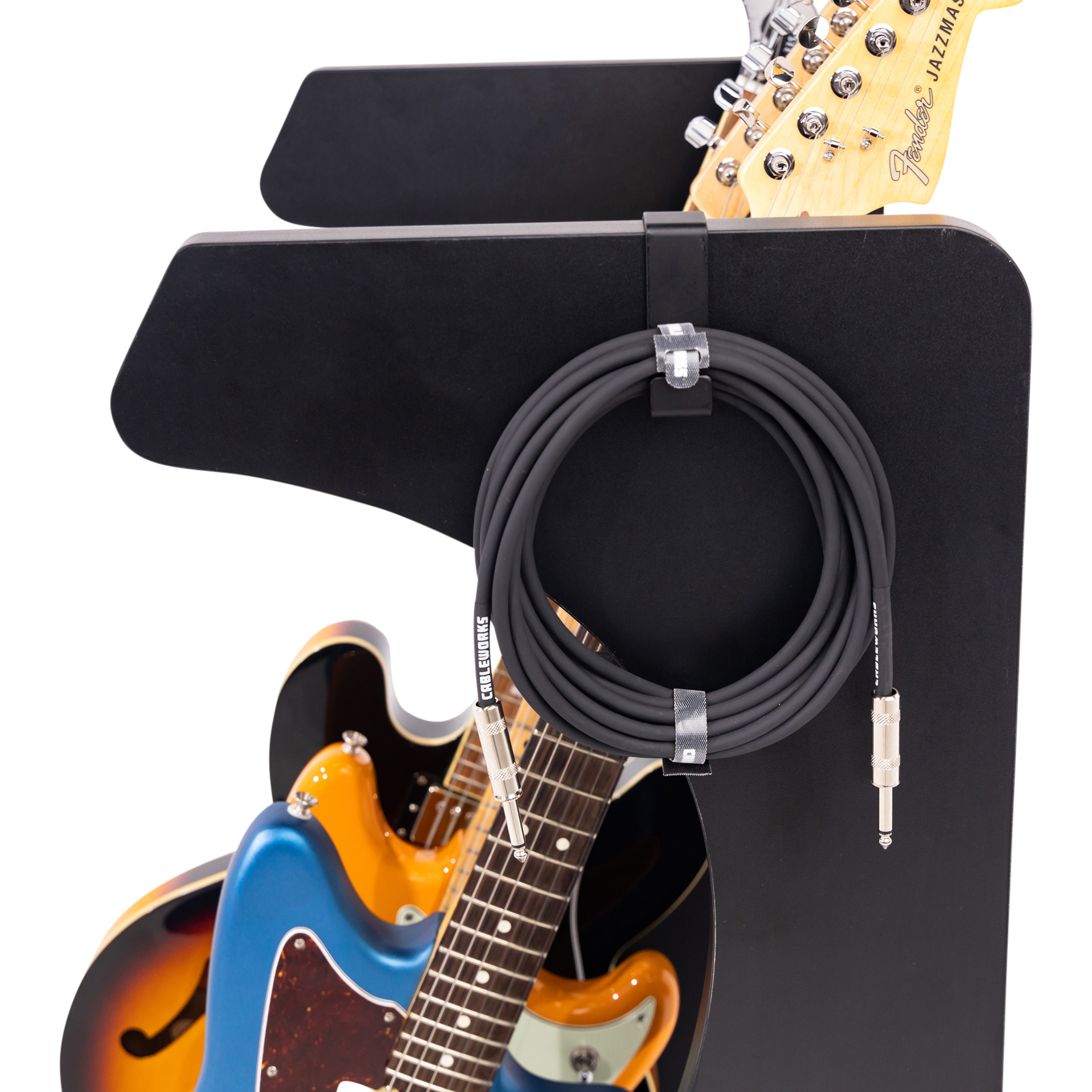Elite Three Electric/Acoustic Guitar Rack – BLK