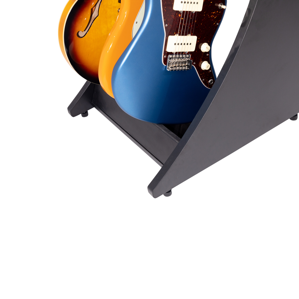 Elite Three Electric/Acoustic Guitar Rack – BLK