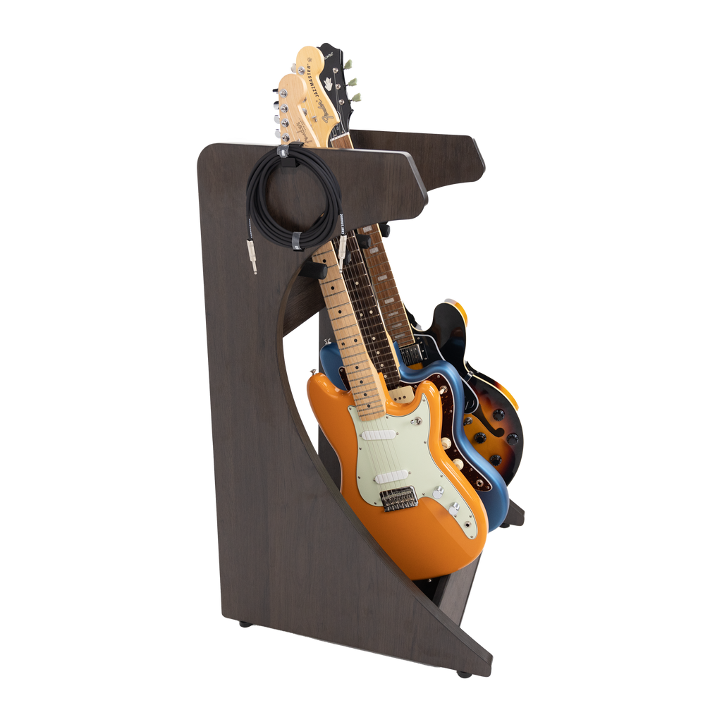 Elite Three Electric/Acoustic Guitar Rack – BRN