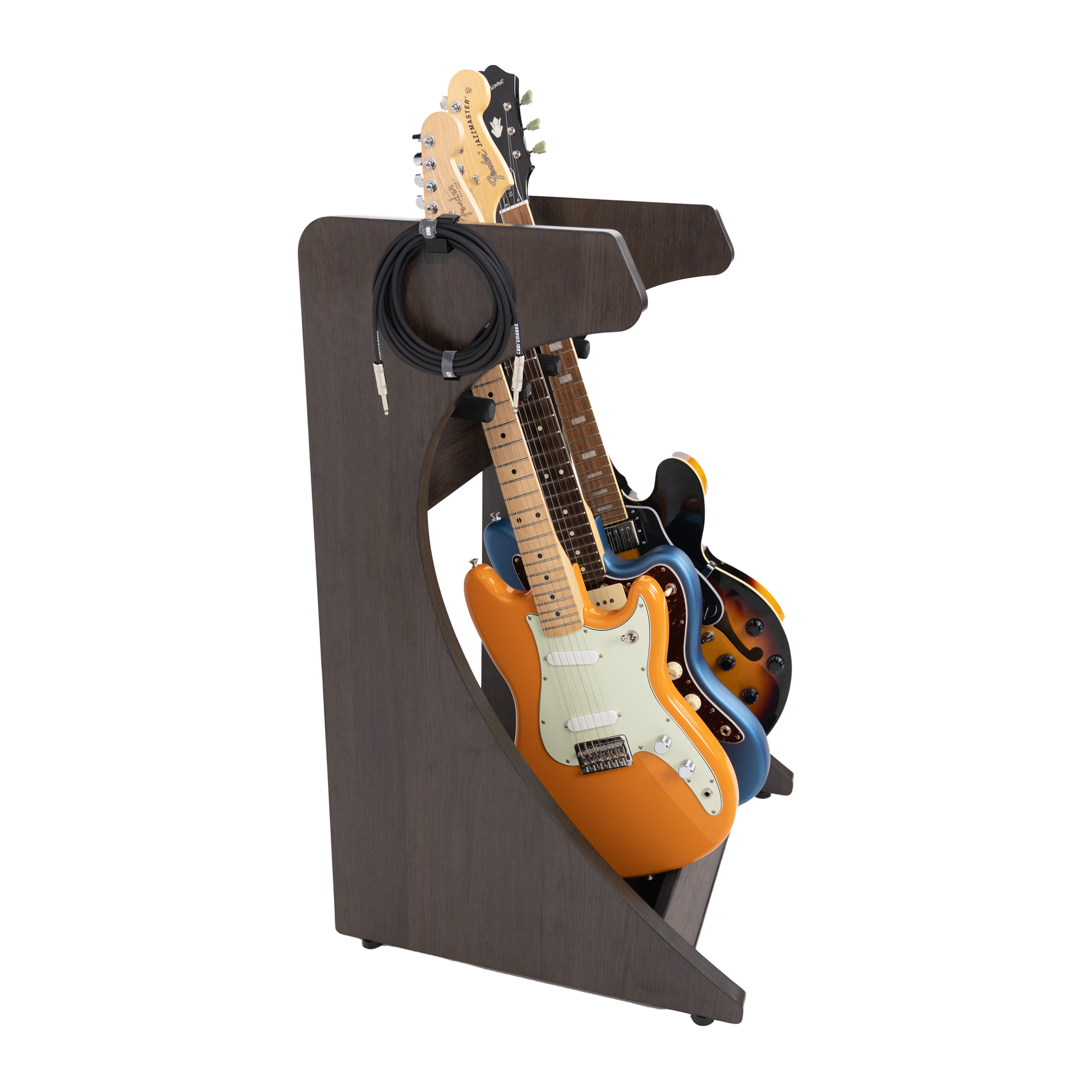 Elite Three Electric/Acoustic Guitar Rack – BRN