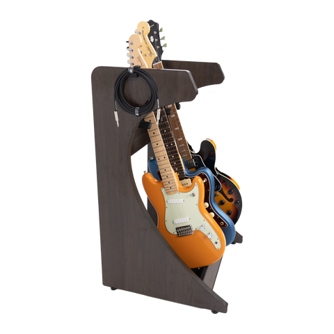 Elite Three Electric/Acoustic Guitar Rack – BRN