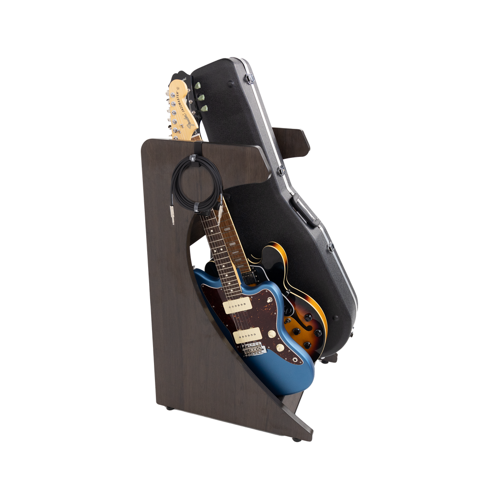 Elite Three Electric/Acoustic Guitar Rack – BRN