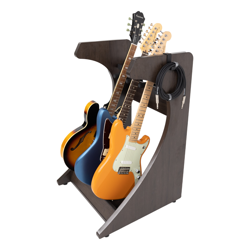 Elite Three Electric/Acoustic Guitar Rack – BRN