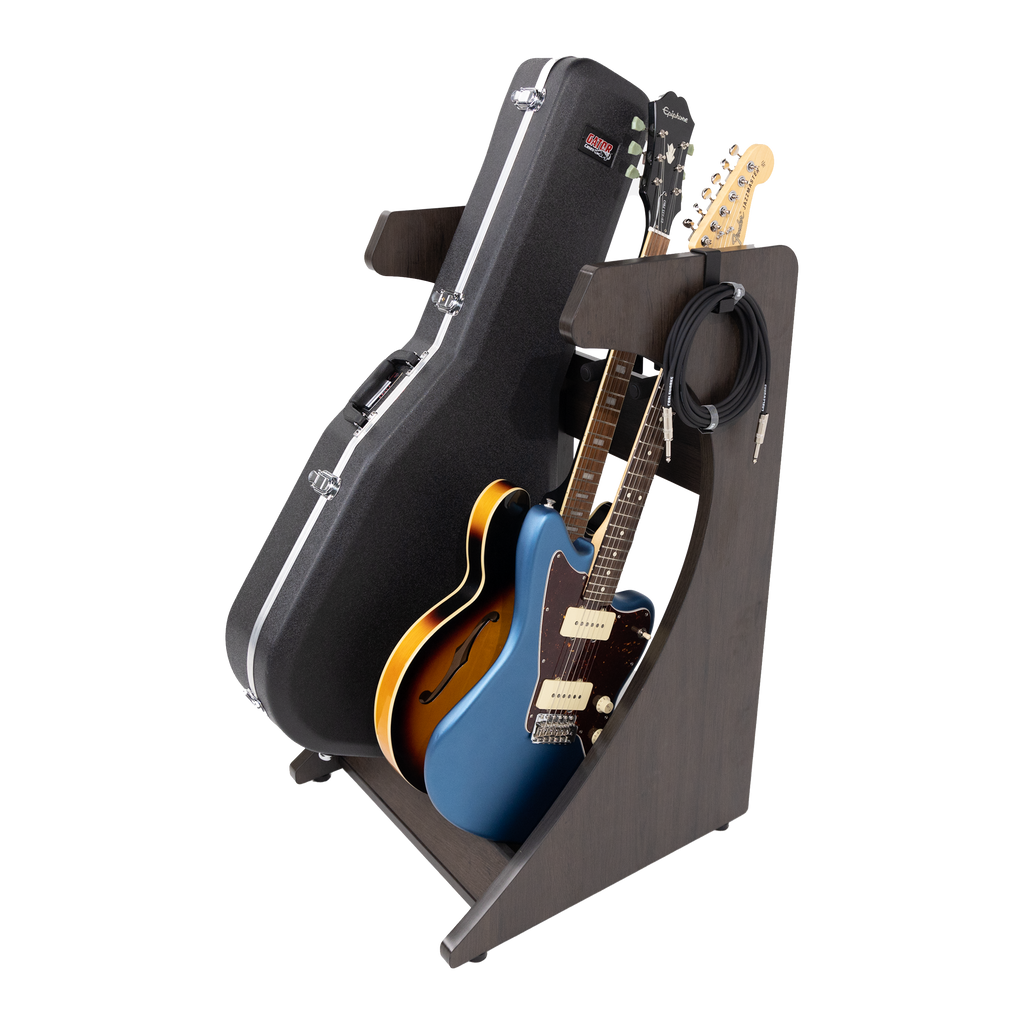 Elite Three Electric/Acoustic Guitar Rack – BRN