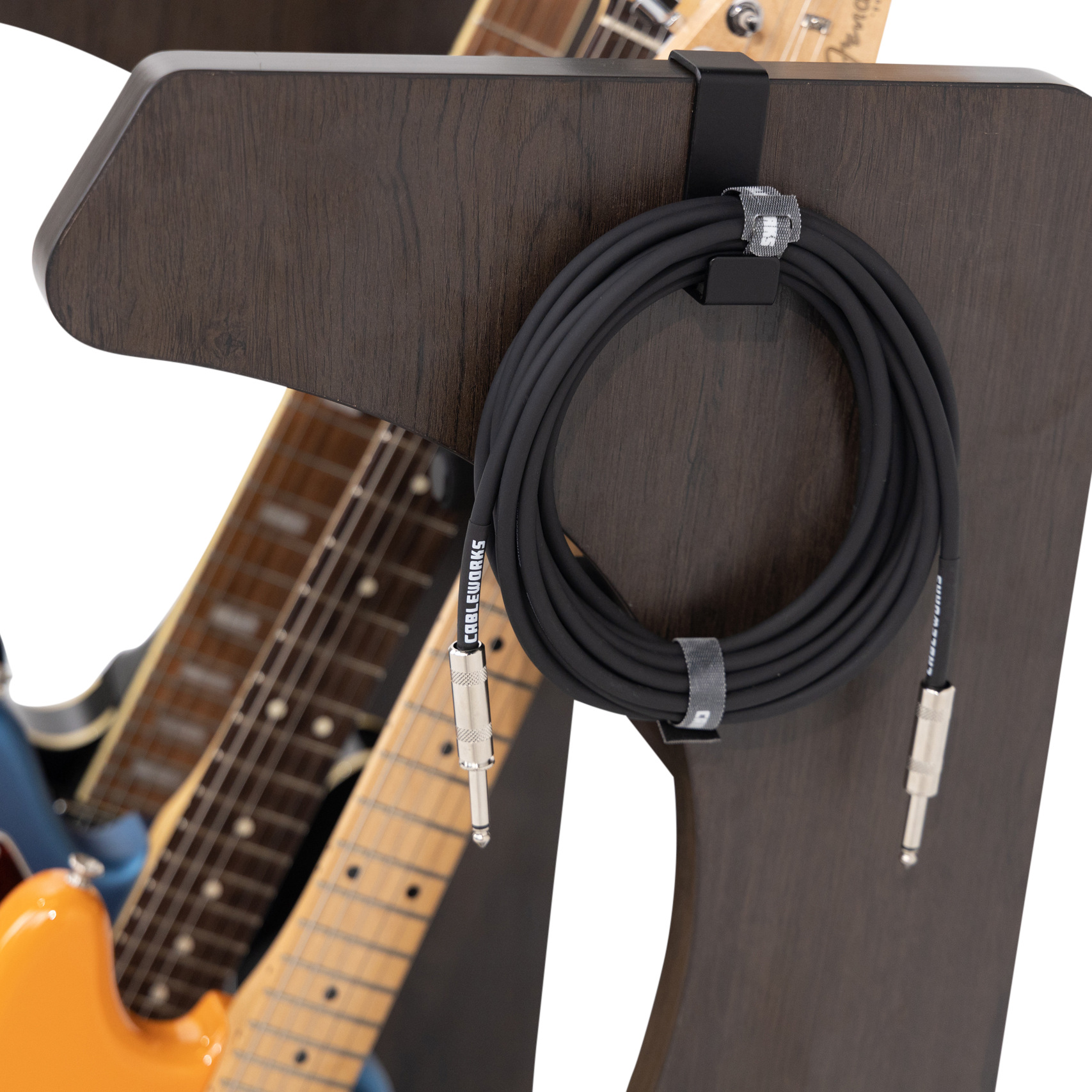 Elite Three Electric/Acoustic Guitar Rack – BRN
