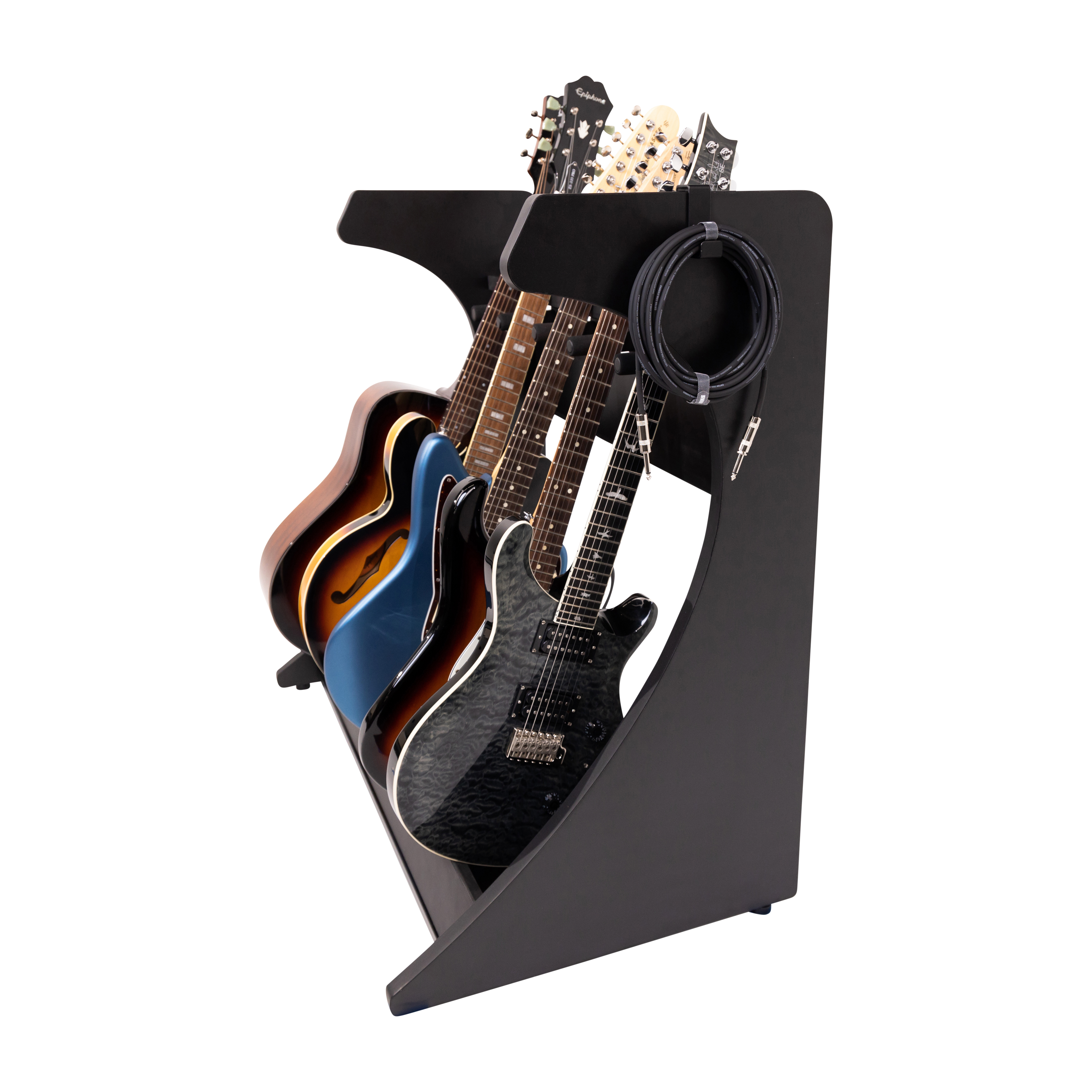 Elite Five Electric/Acoustic Guitar Rack - BLK