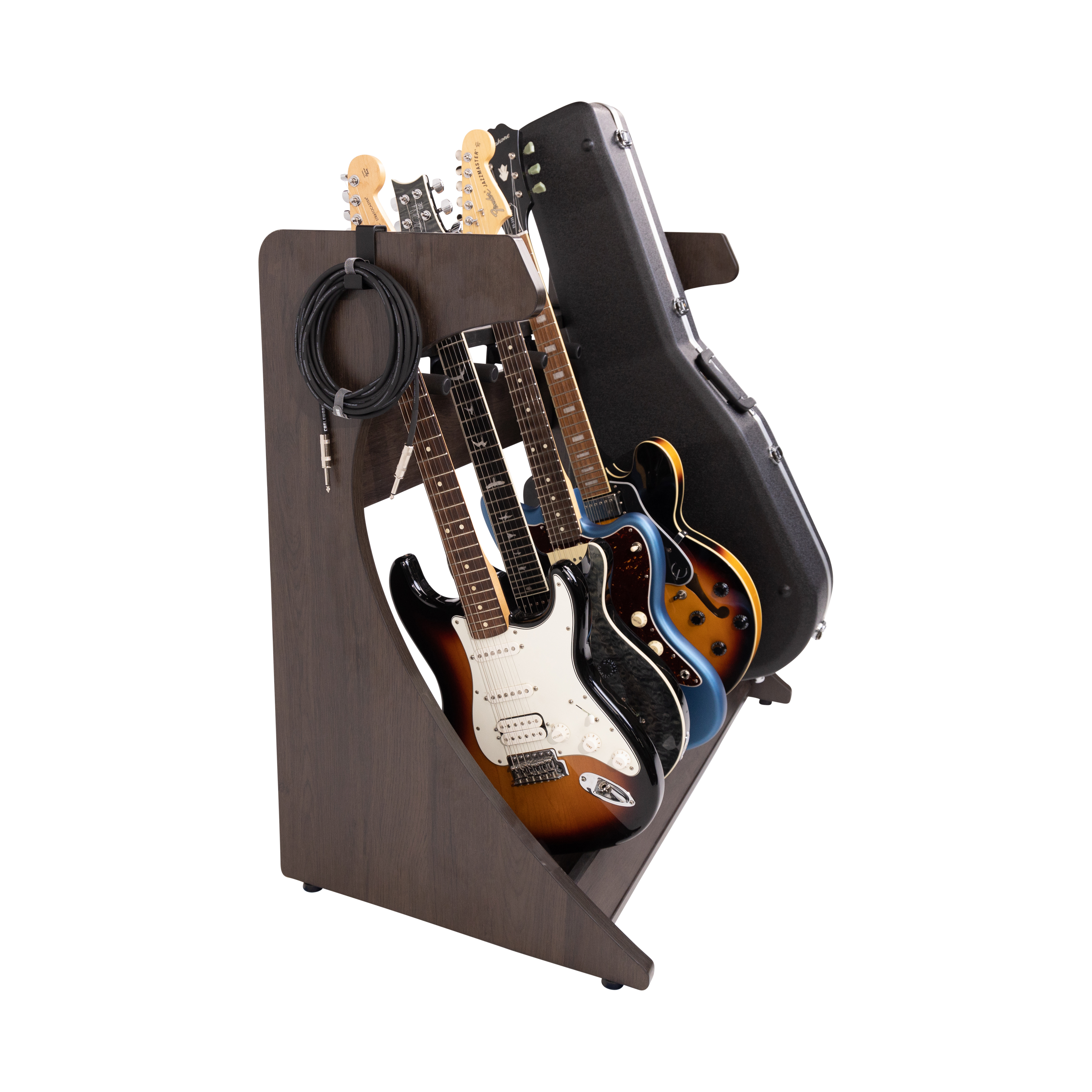 Elite Five Electric/Acoustic Guitar Rack – BRN