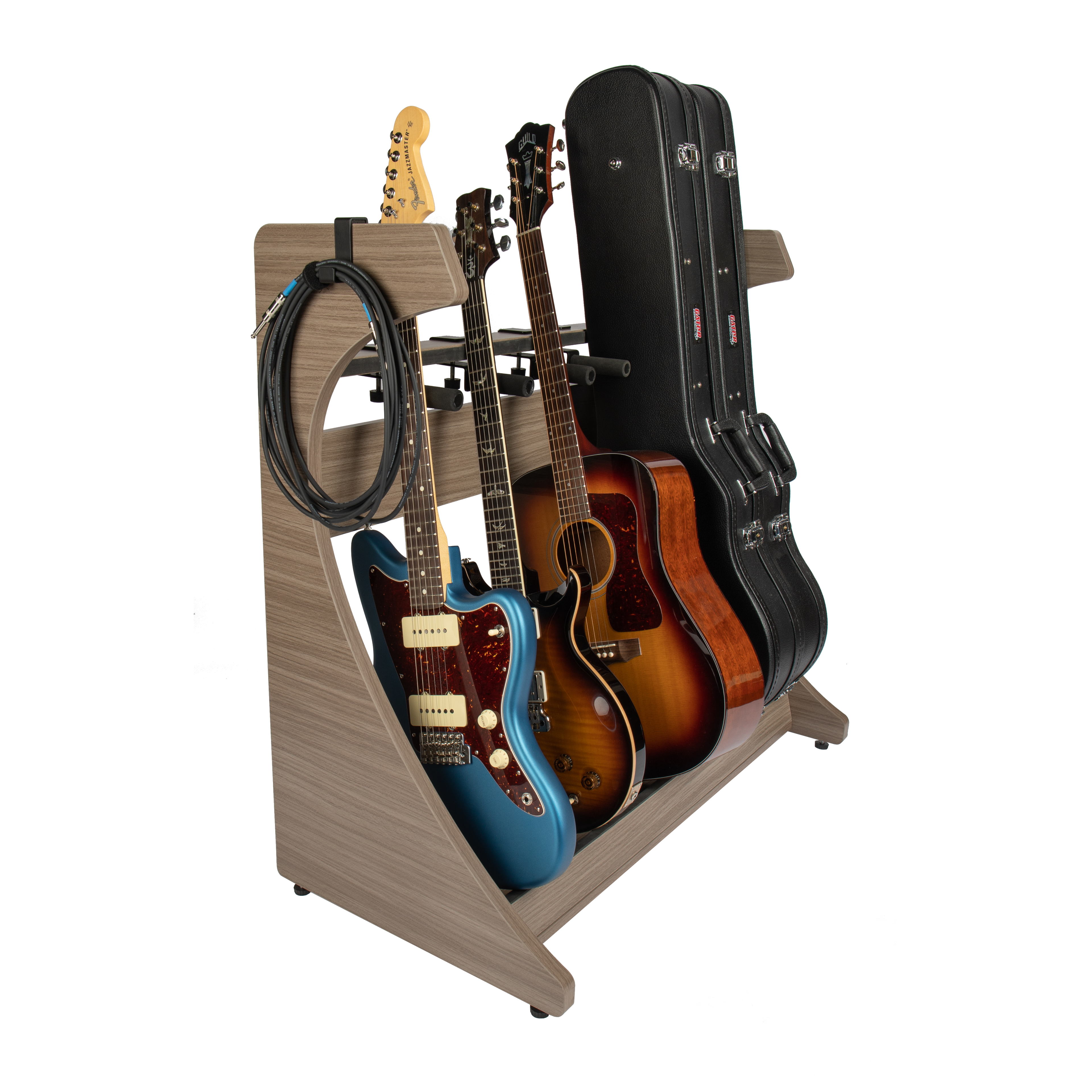 Elite Five Electric/Acoustic Guitar Rack – GRY