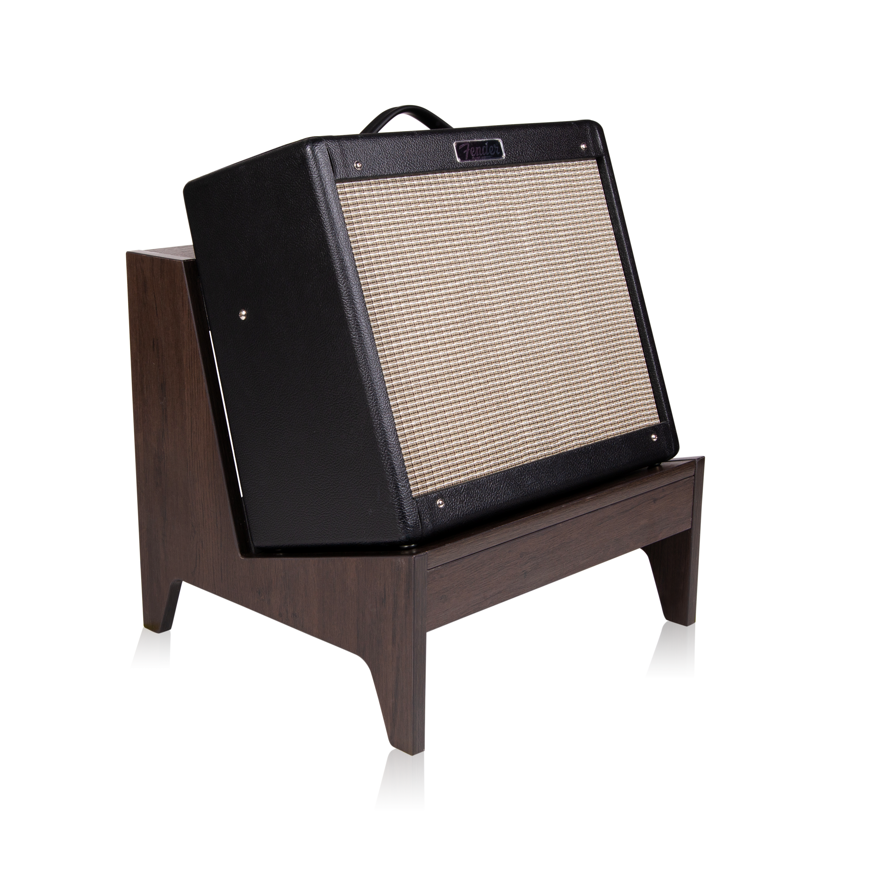 Elite Series Small Guitar Amp Stand – Brown