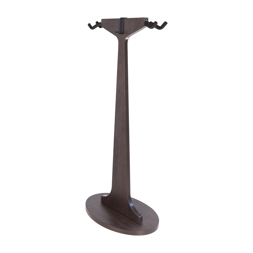Elite Series 2X Guitar Hanging Stand, Brown Finish