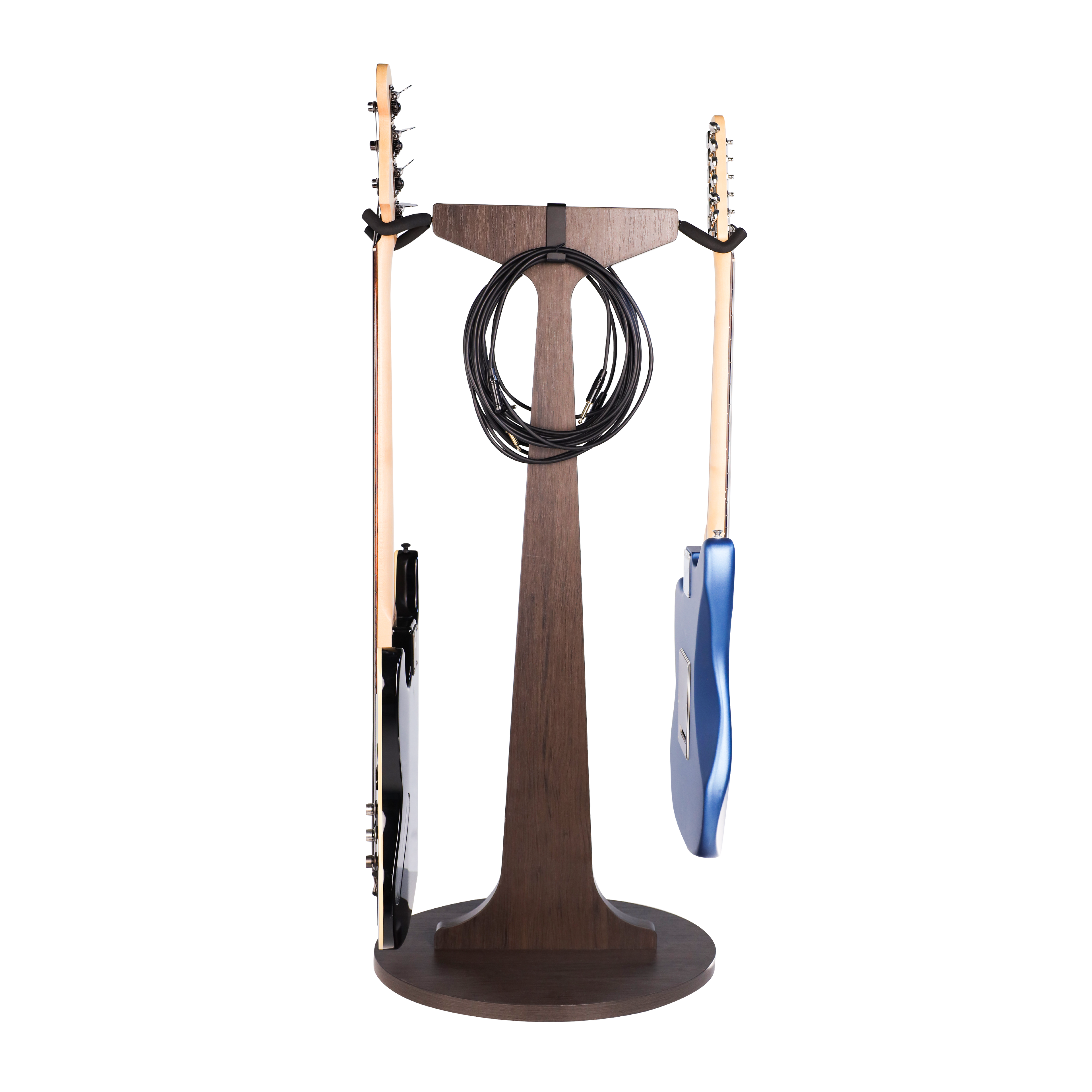 Elite Series 2X Guitar Hanging Stand, Brown Finish